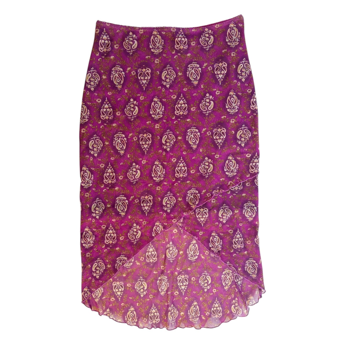 Jeffrey rogers purple mesh mid length skirt. Size 12 would fit more like a size 8-10