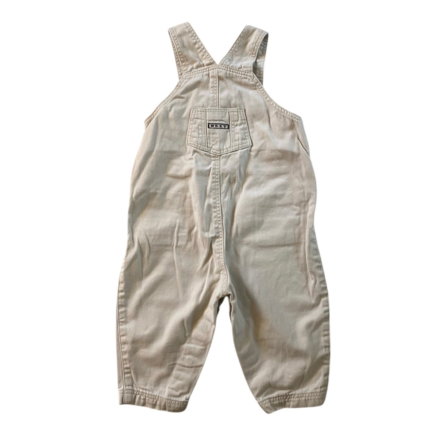 Vintage next beige dungarees. Size 12-18 months
