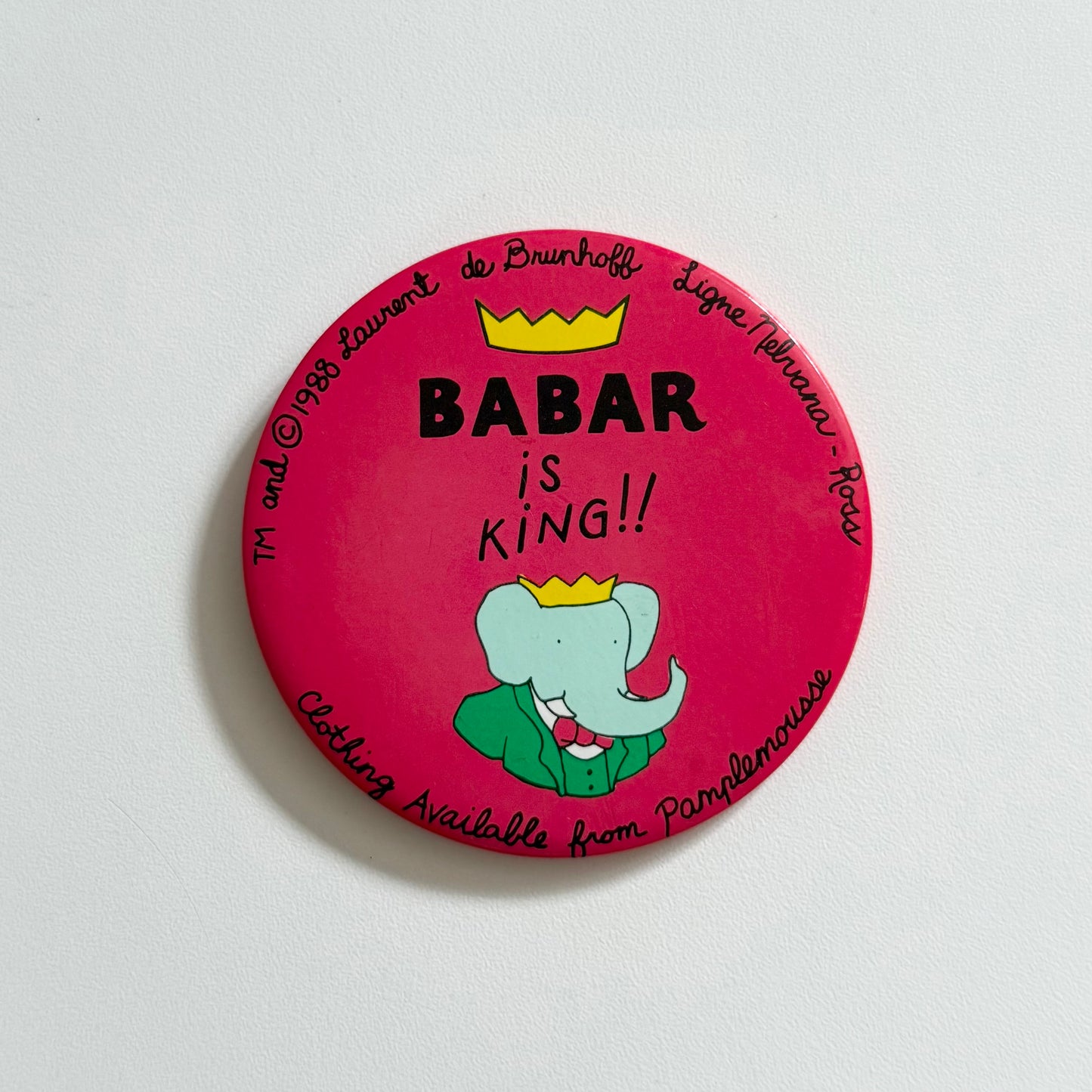 Vintage large Babar badge