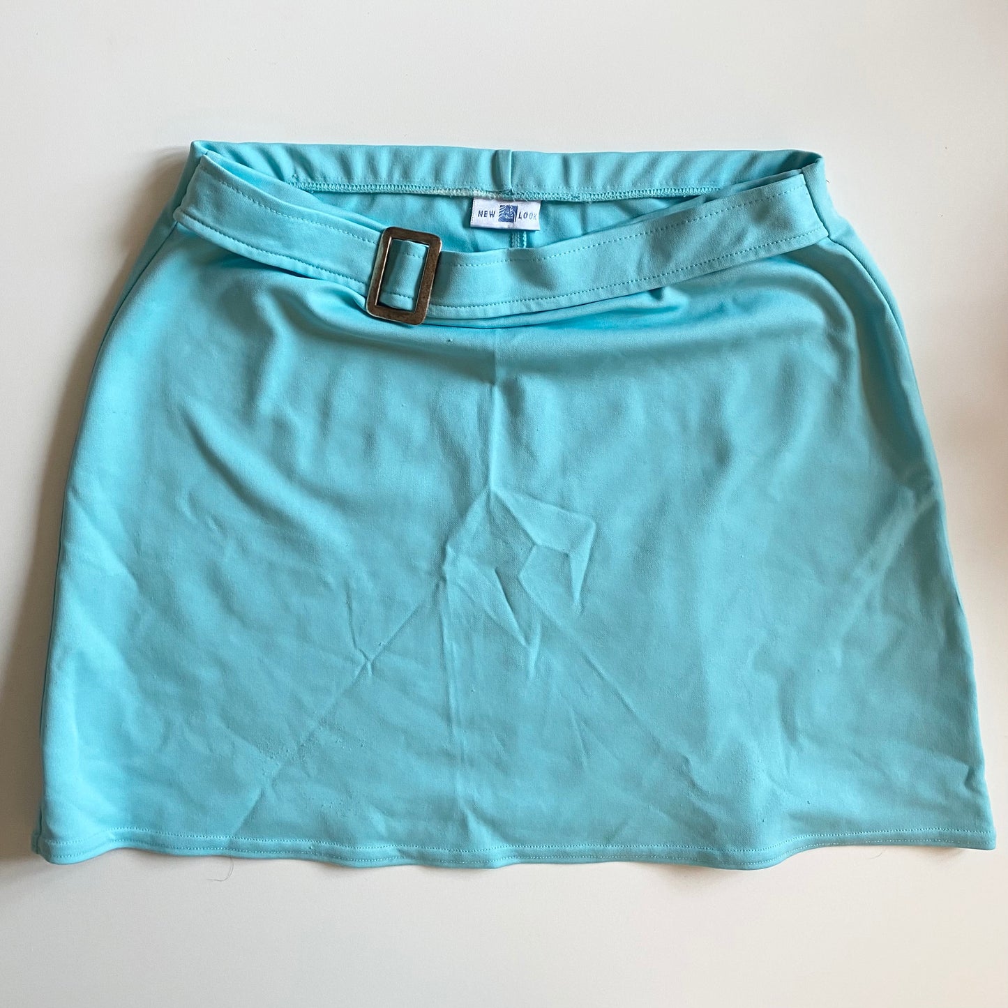 Turquoise blue Y2K newlook mini skirt. Size 12-14