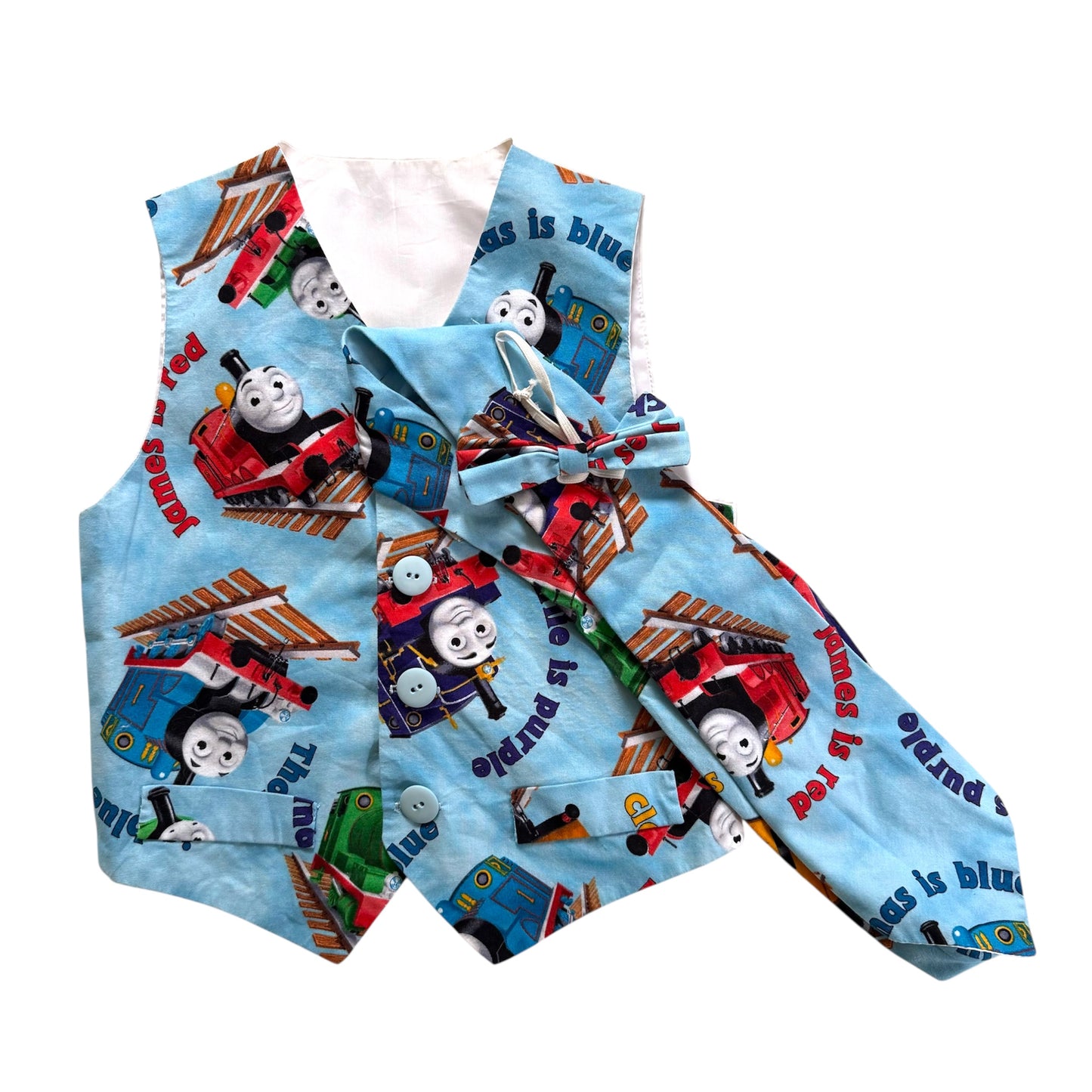 Handmade Thomas the tank 3 piece set. Size 4 years