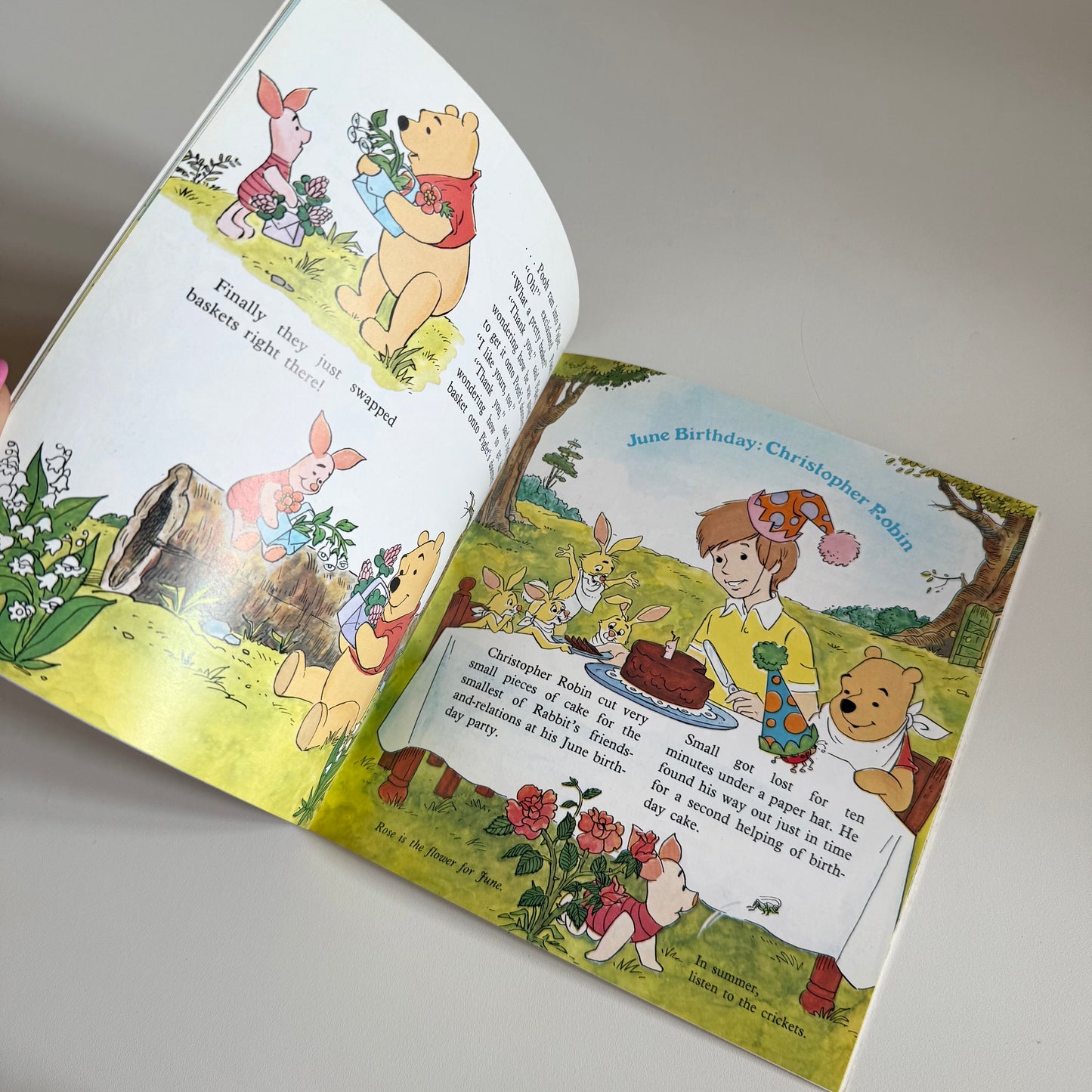 Vintage 1986 Walt disney Winnie the pooh book