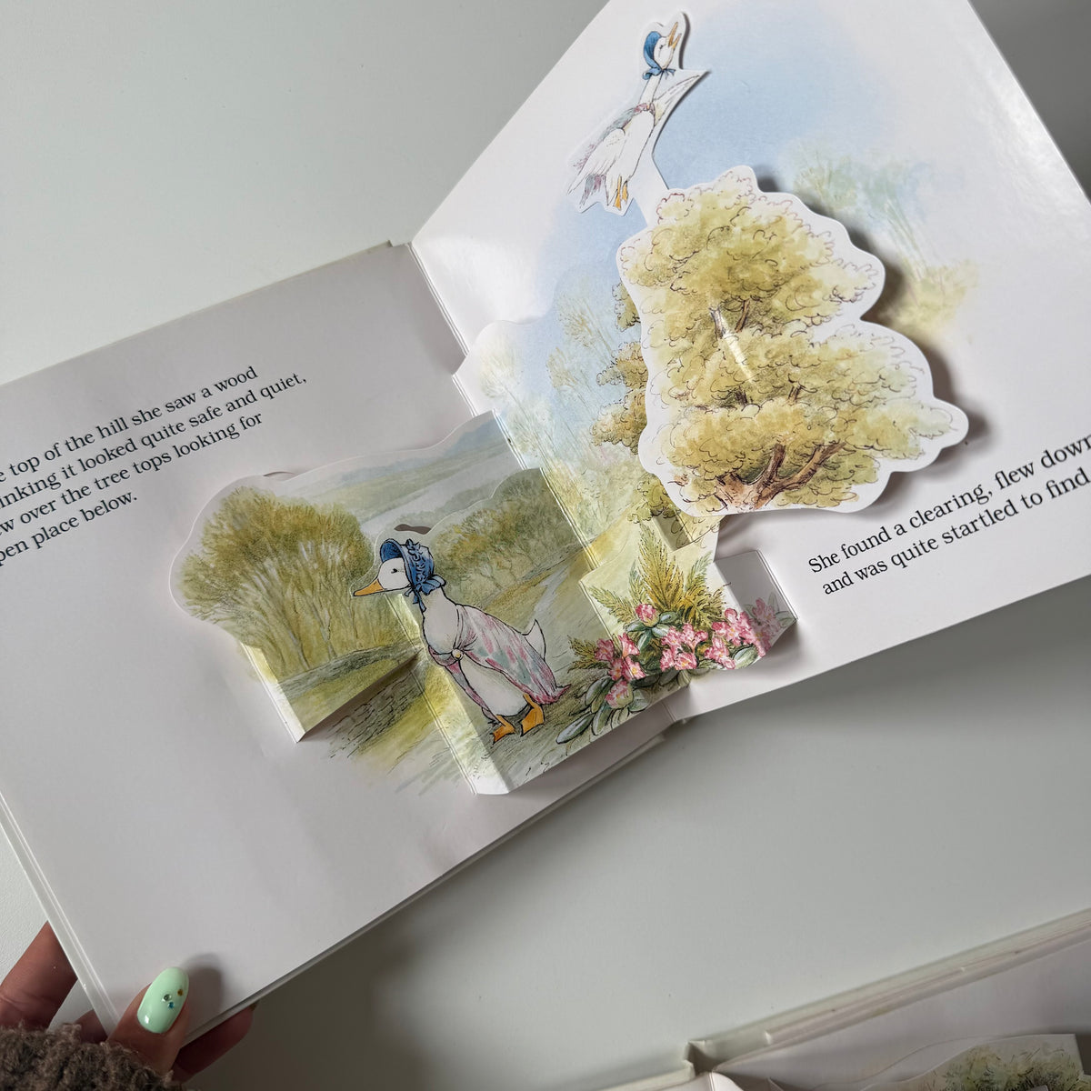 Vintage 1987 Beatrix potter pop up books set of 2