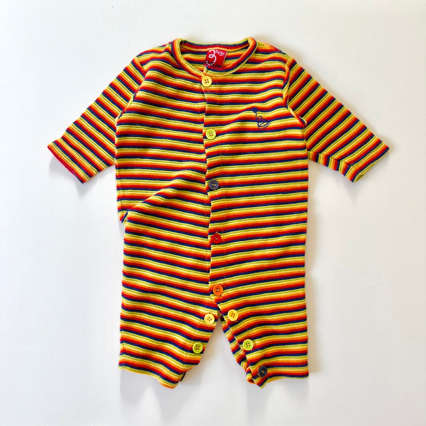Vintage striped romper. Approx 3-6 months