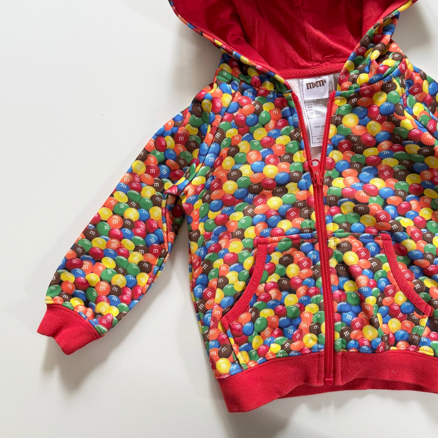 M&Ms colourful zip up hoodie / sweatshirt. Size 2T