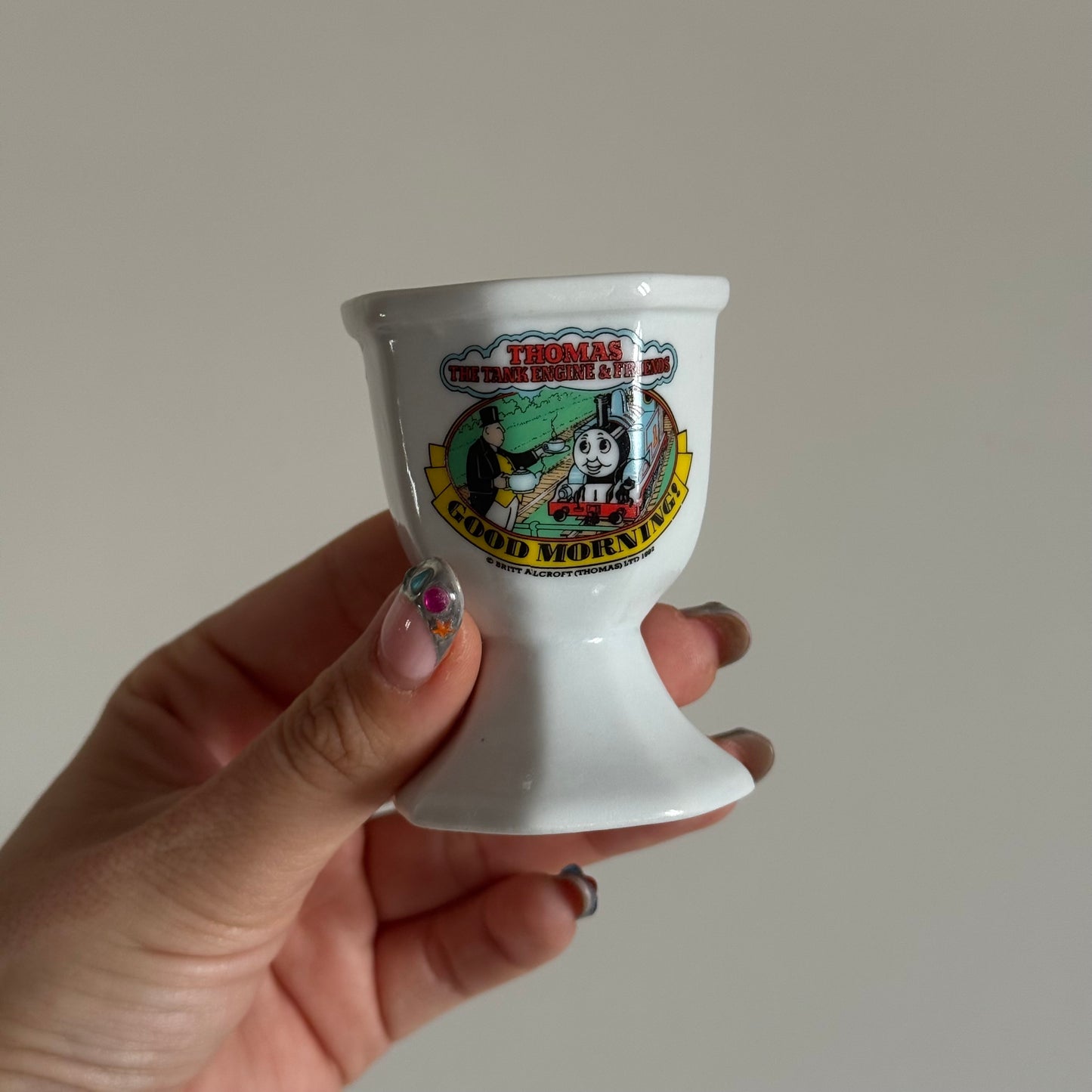 Vintage Thomas the tank ceramic egg cup