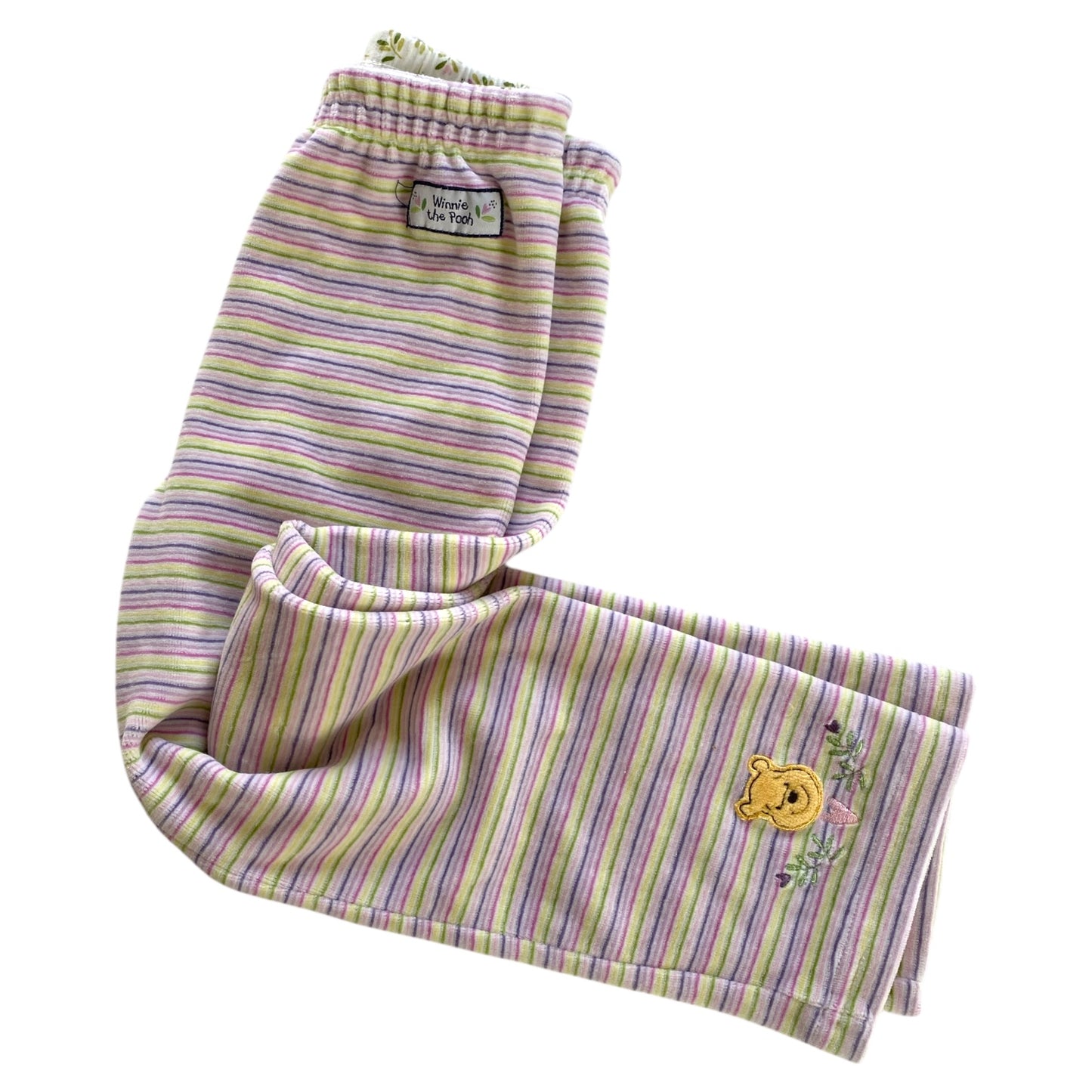 Vintage H&M Winnie the Pooh velour leggings/ trousers. Size 4 years