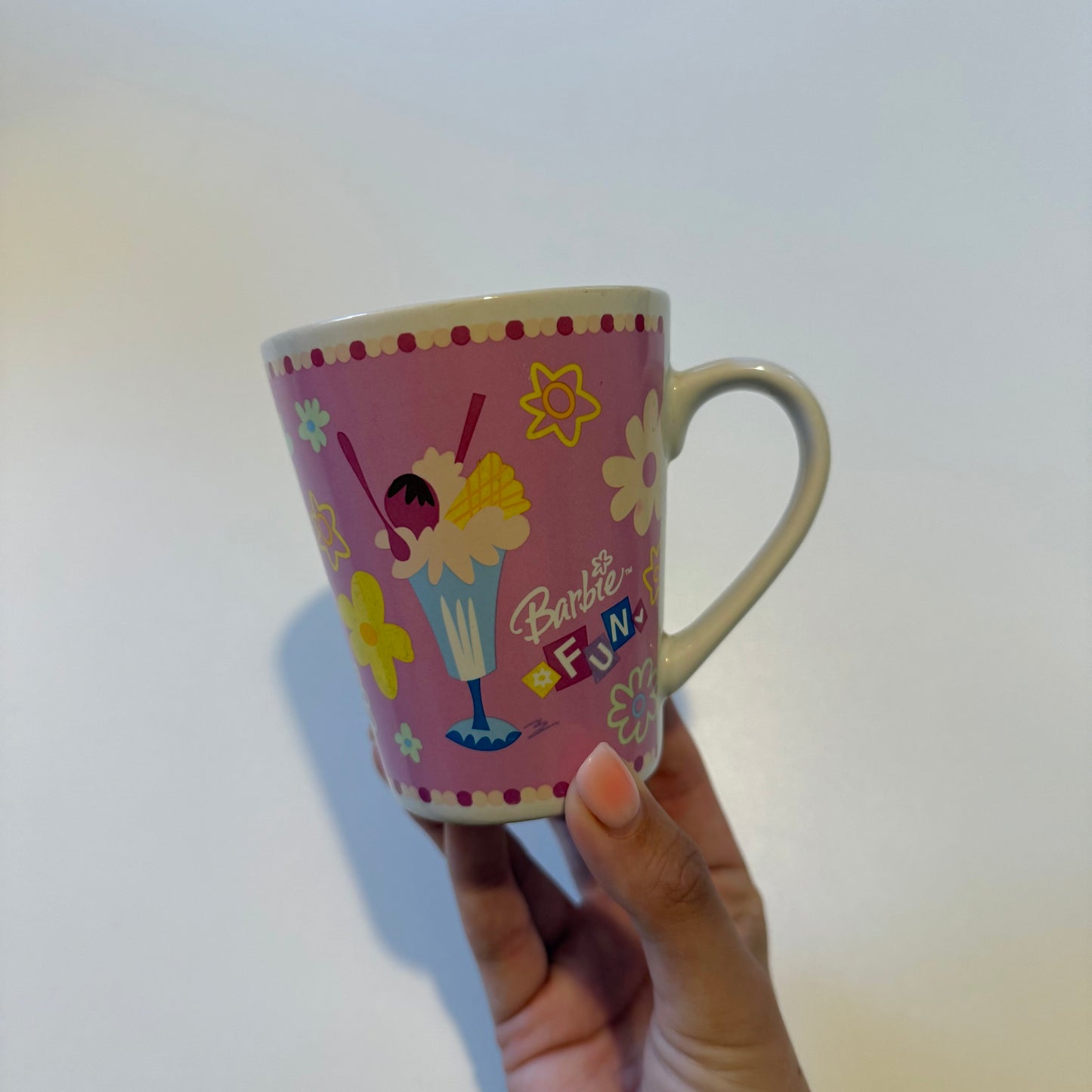 Vintage 2004 Barbie ceramic mug