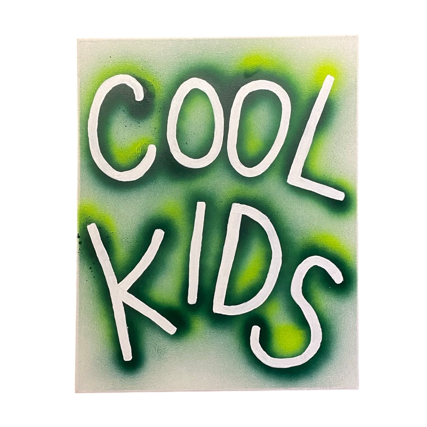 STUDIOBYLIME: COOL KIDS. Spray paint & acrylic on canvas 50 x 40