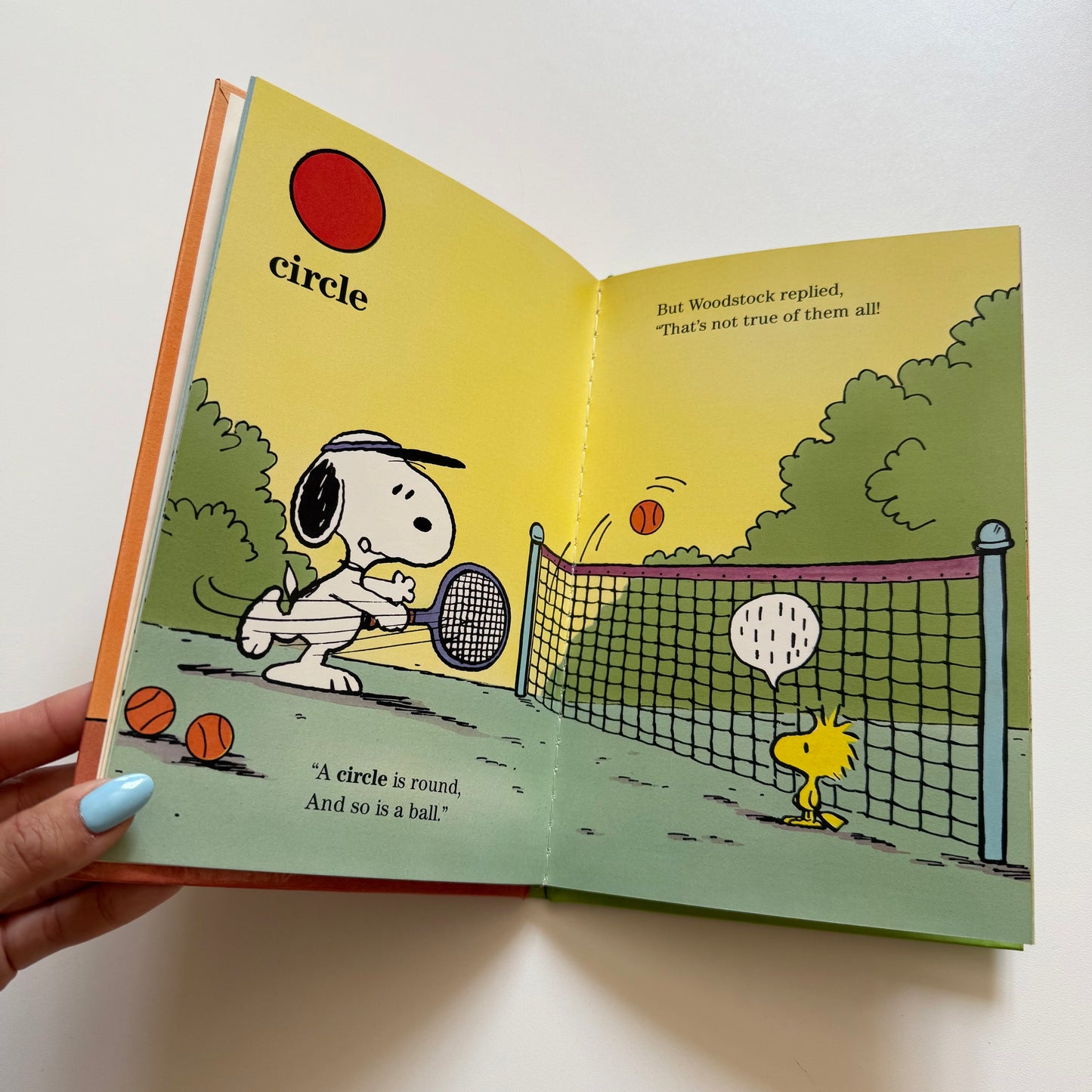 Vintage 1987 snoopy shapes book