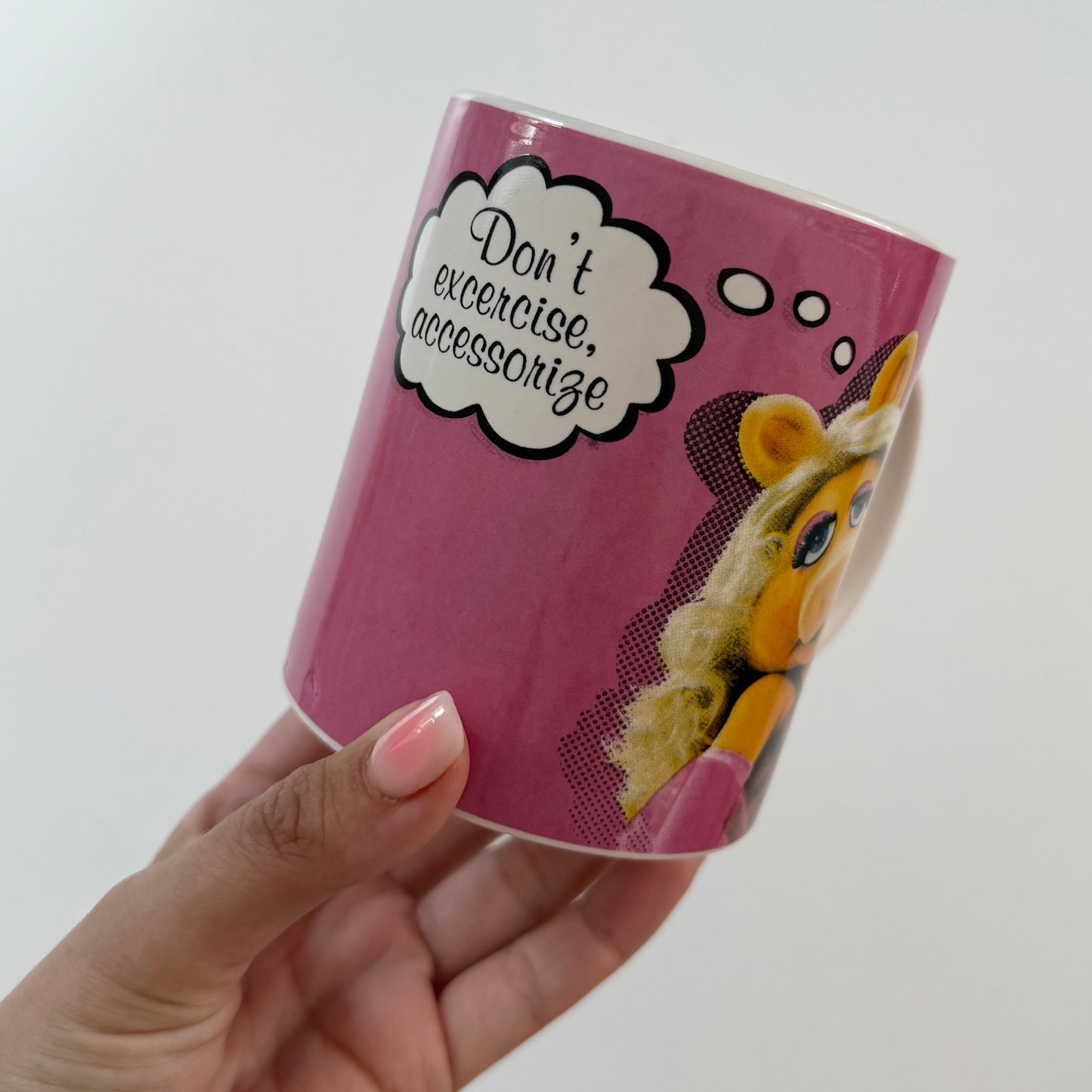 Mrs piggy muppets ceramic mug