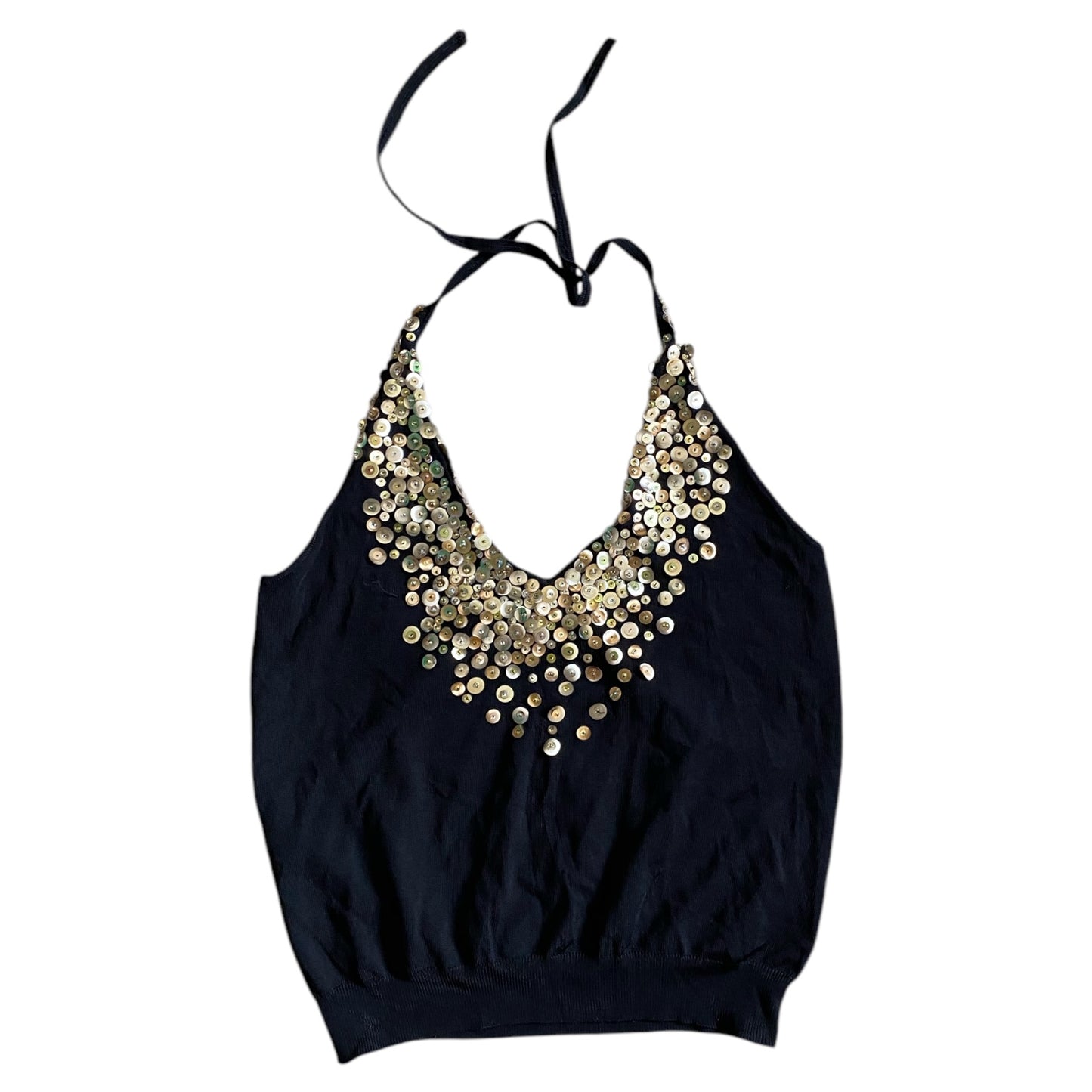 Vintage next sequin halterneck top. Size 12