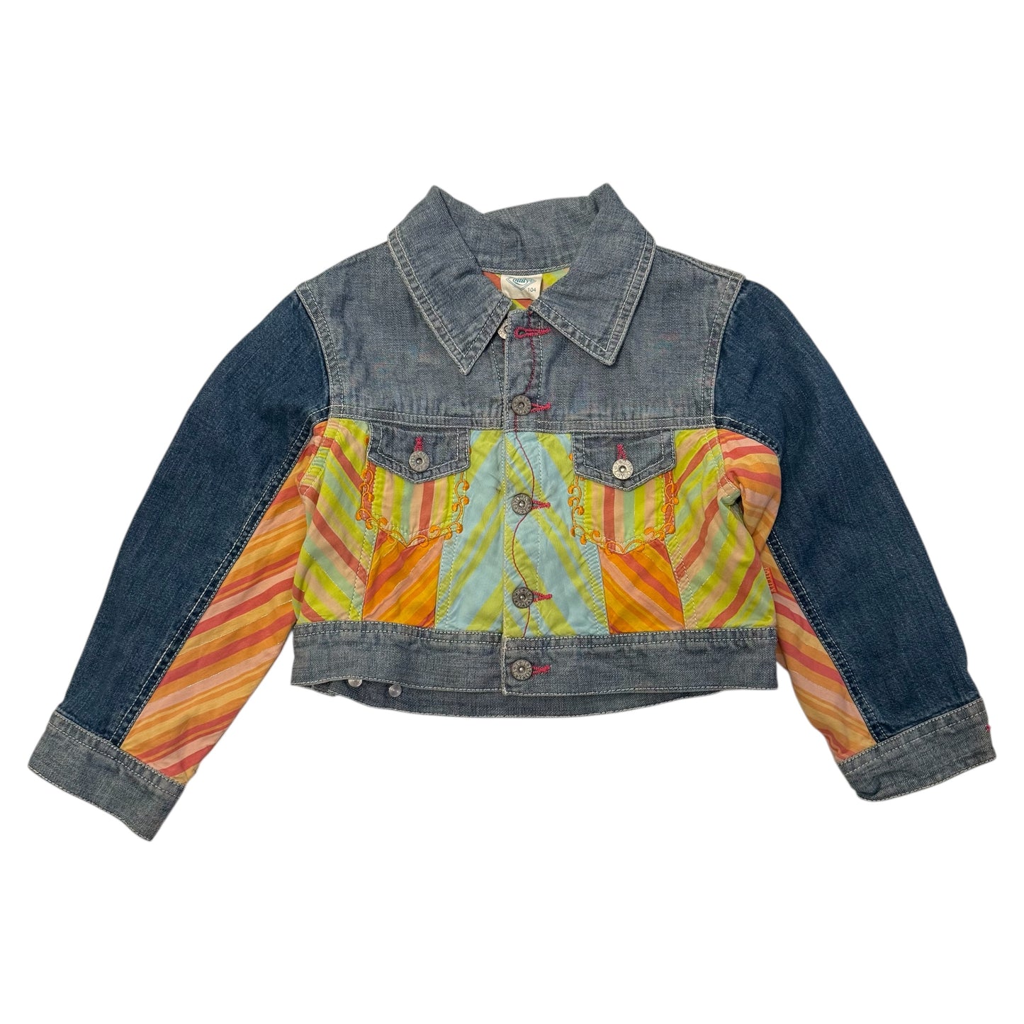 Vintage oilily denim jacket. Approx size 2-3 years
