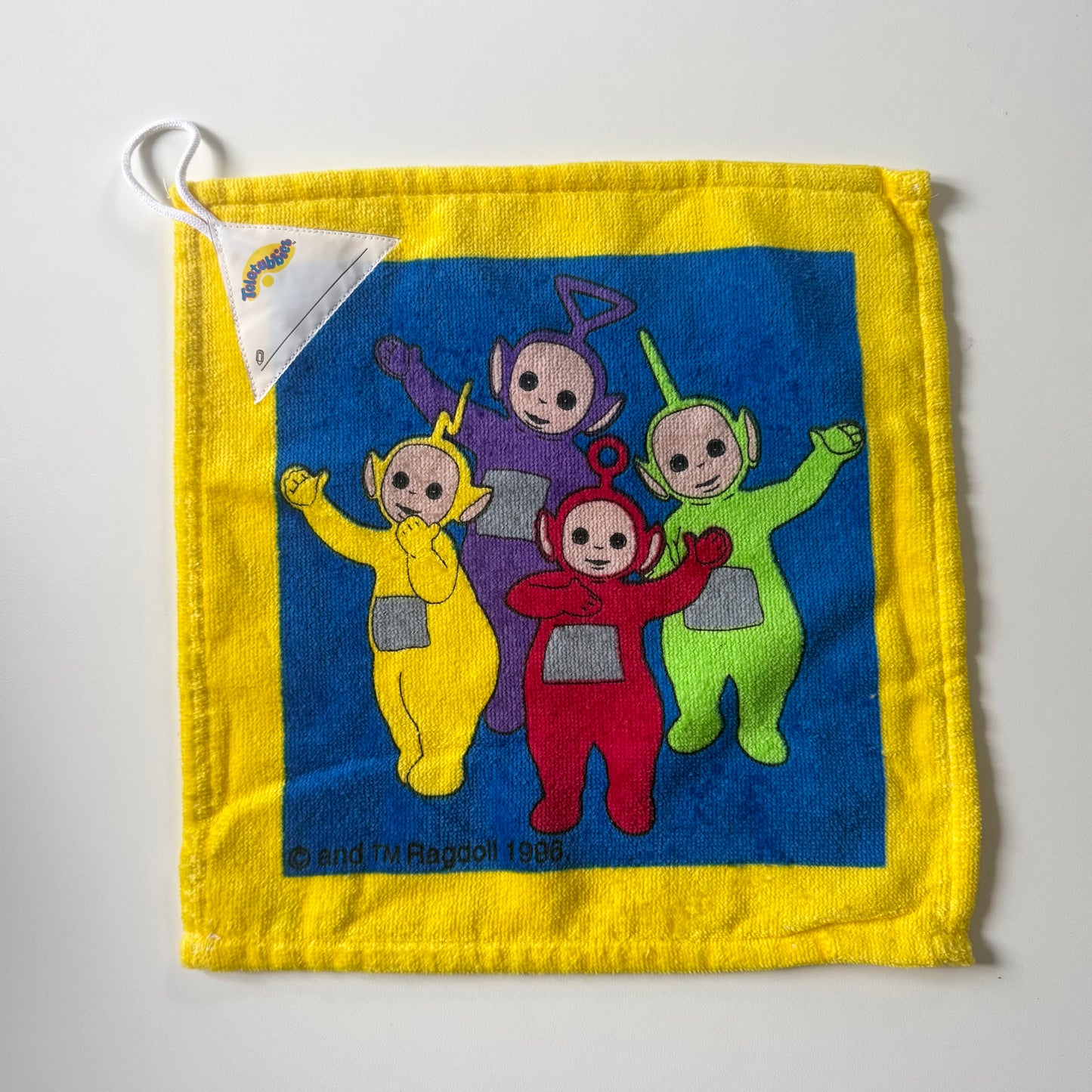Vintage 1995 Teletubbies flannel / small towell.