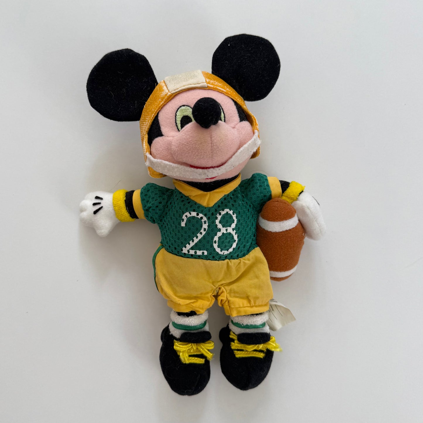 Vintage American football Mickey Mouse plush toy