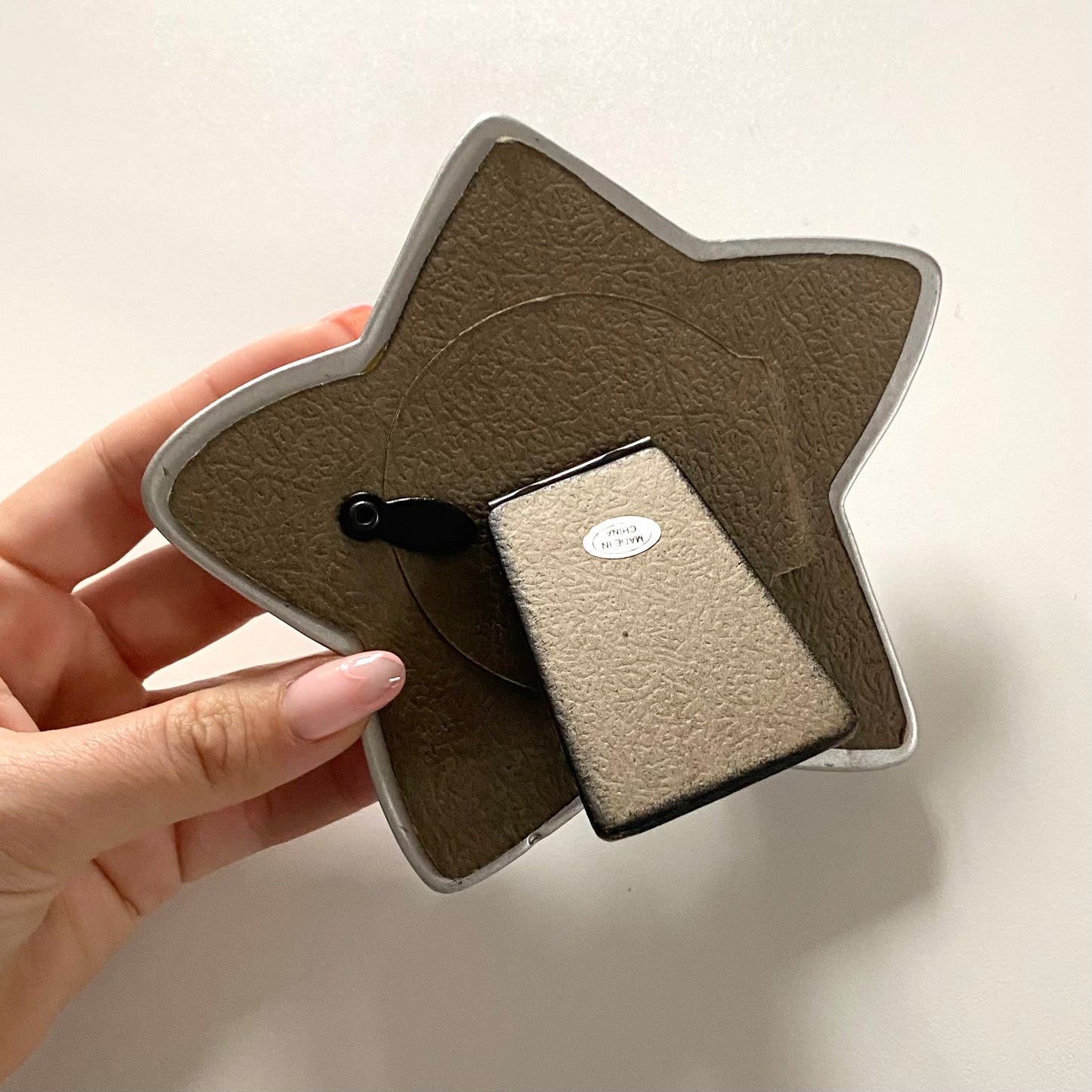 90’s vintage star silver & gem photo frame