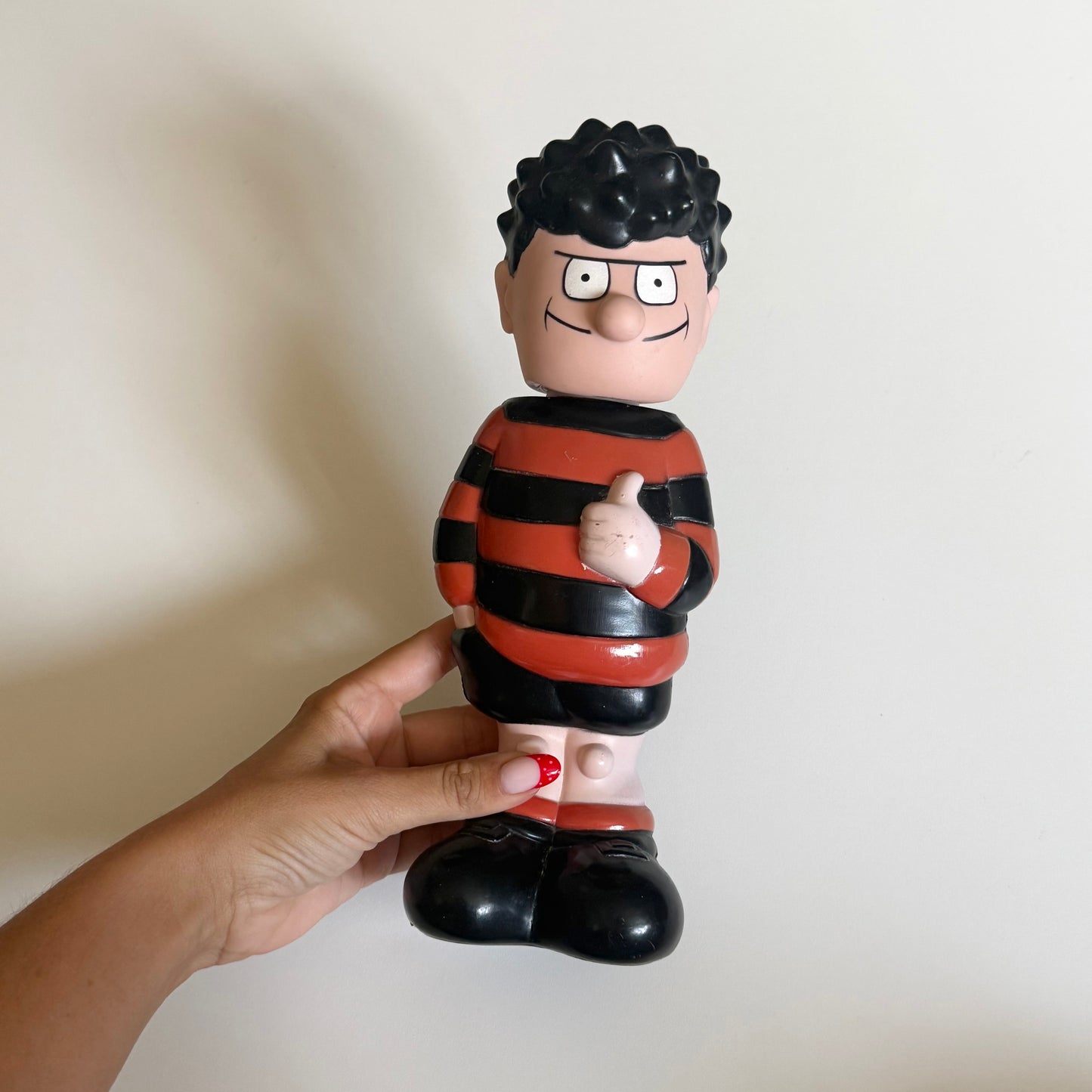 Vintage 1990 Dennis the menace figure ( old bubble bath!)