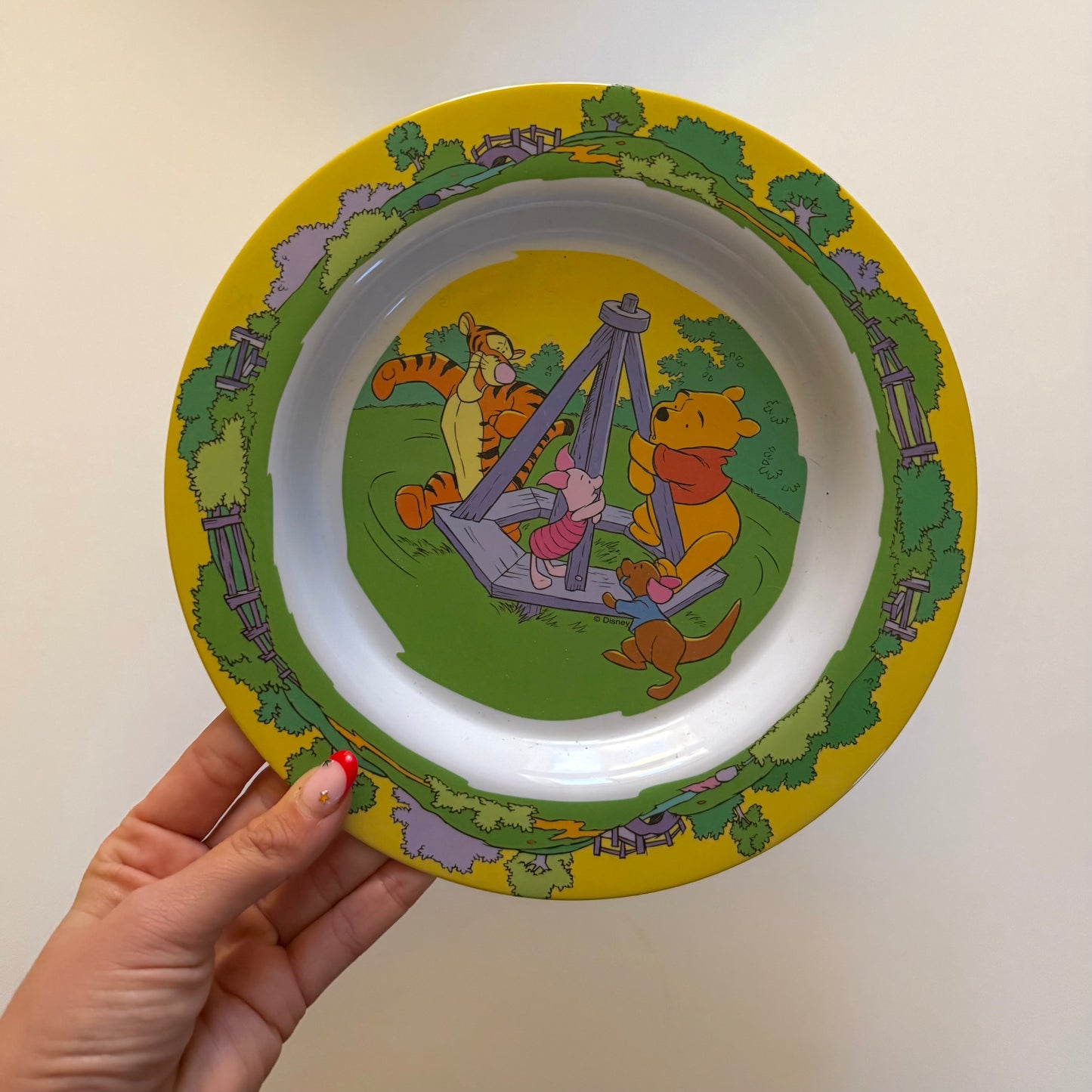 Vintage Winnie the Pooh plastic plate