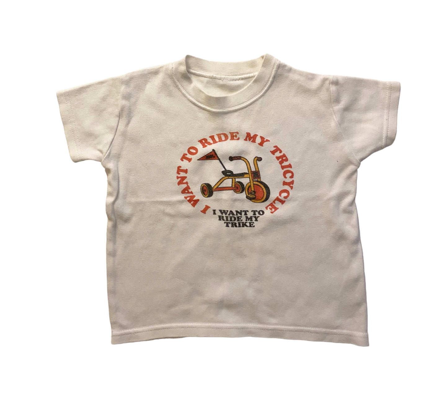 THE BEST! Vintage tricycle tshirt age -approx 18 m- 2 years
