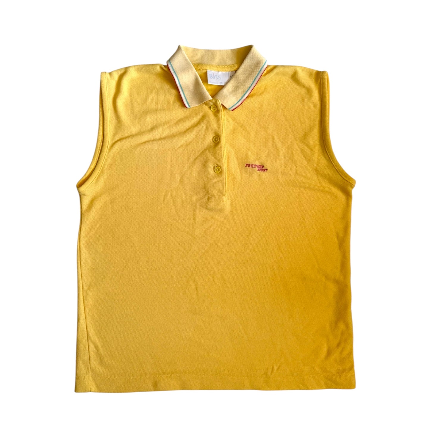 Vintage bhs yellow polo top. Size 12