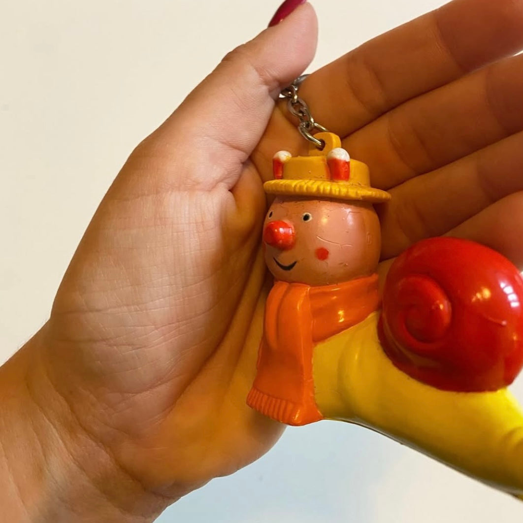 Magic roundabout vintage 1992 Brian the slug key ring