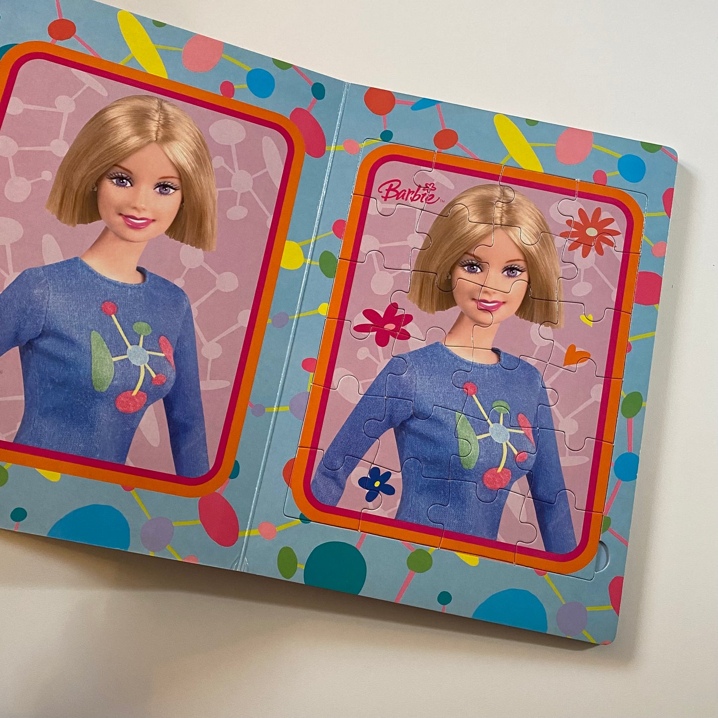 Vintage 2005 barbie a4 puzzle book