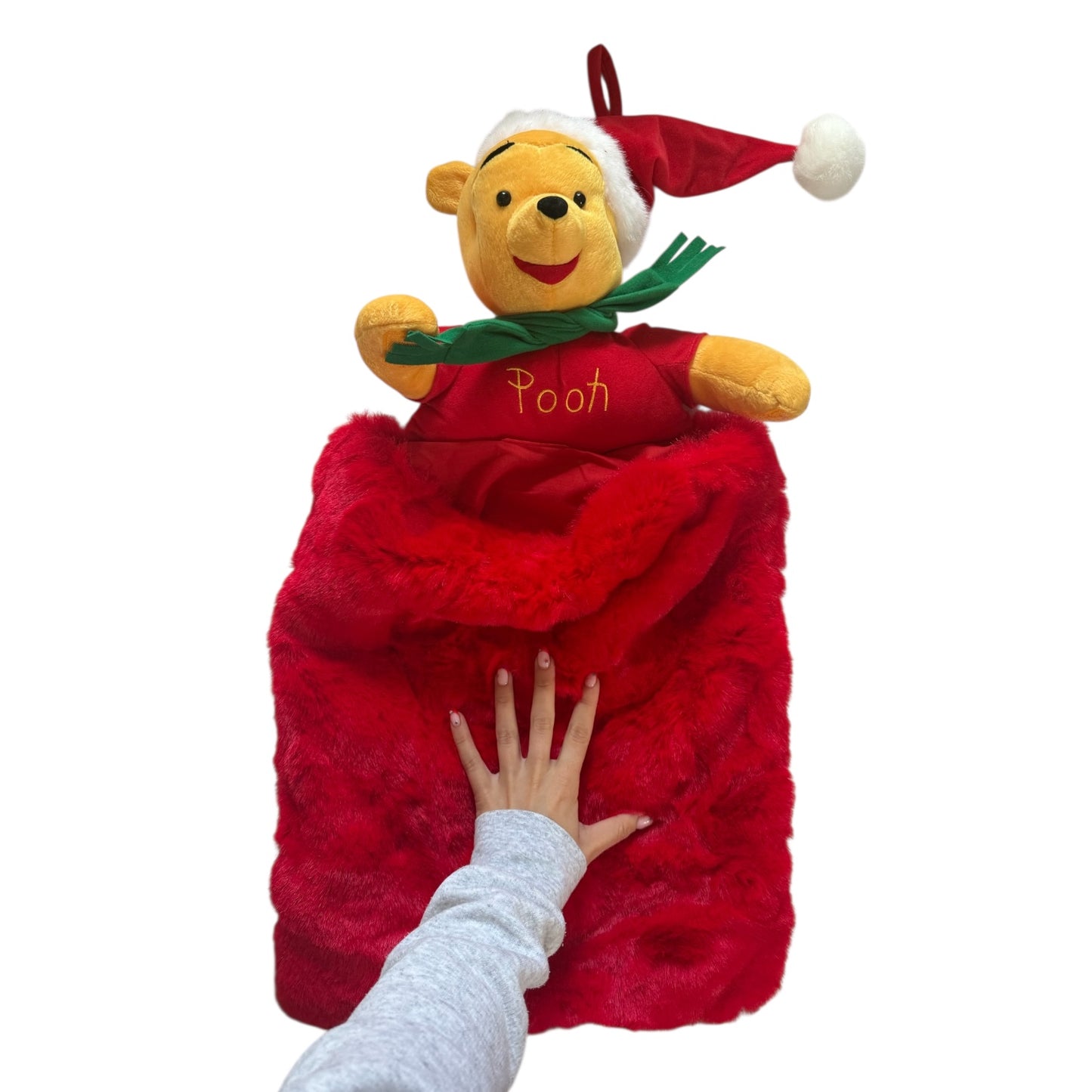 Vintage Winnie the Pooh Christmas sack/ stocking.