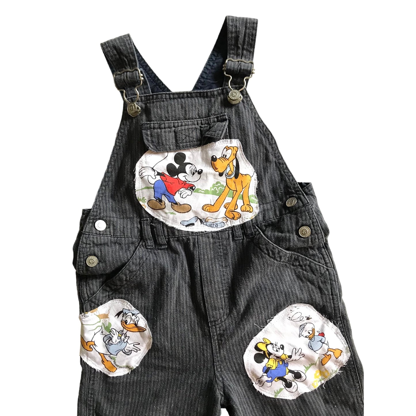 Vintage adams Mickey Mouse reworked dungarees. 2-3 years