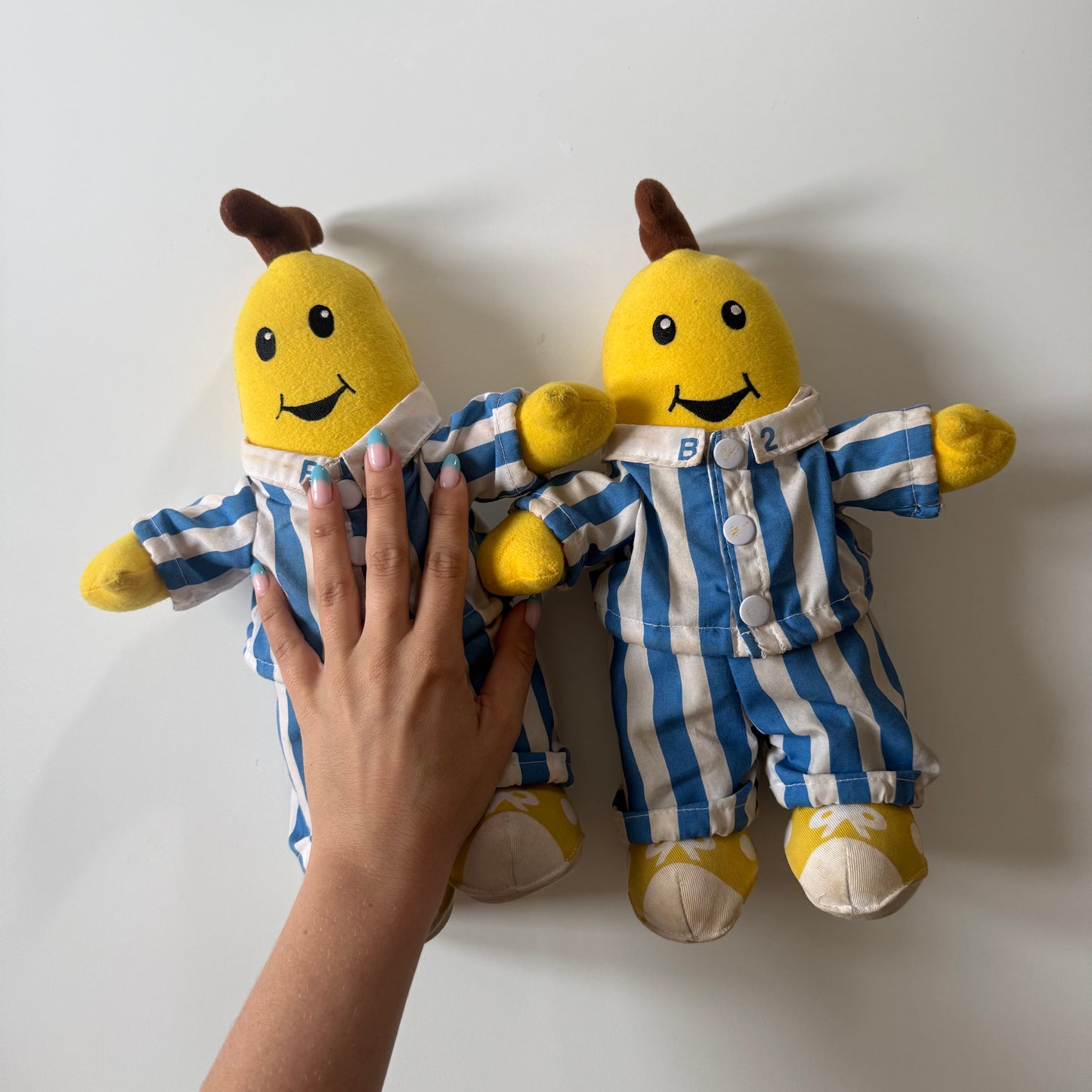 Vintage 1995 rare banana in pyjama plush teddies x2