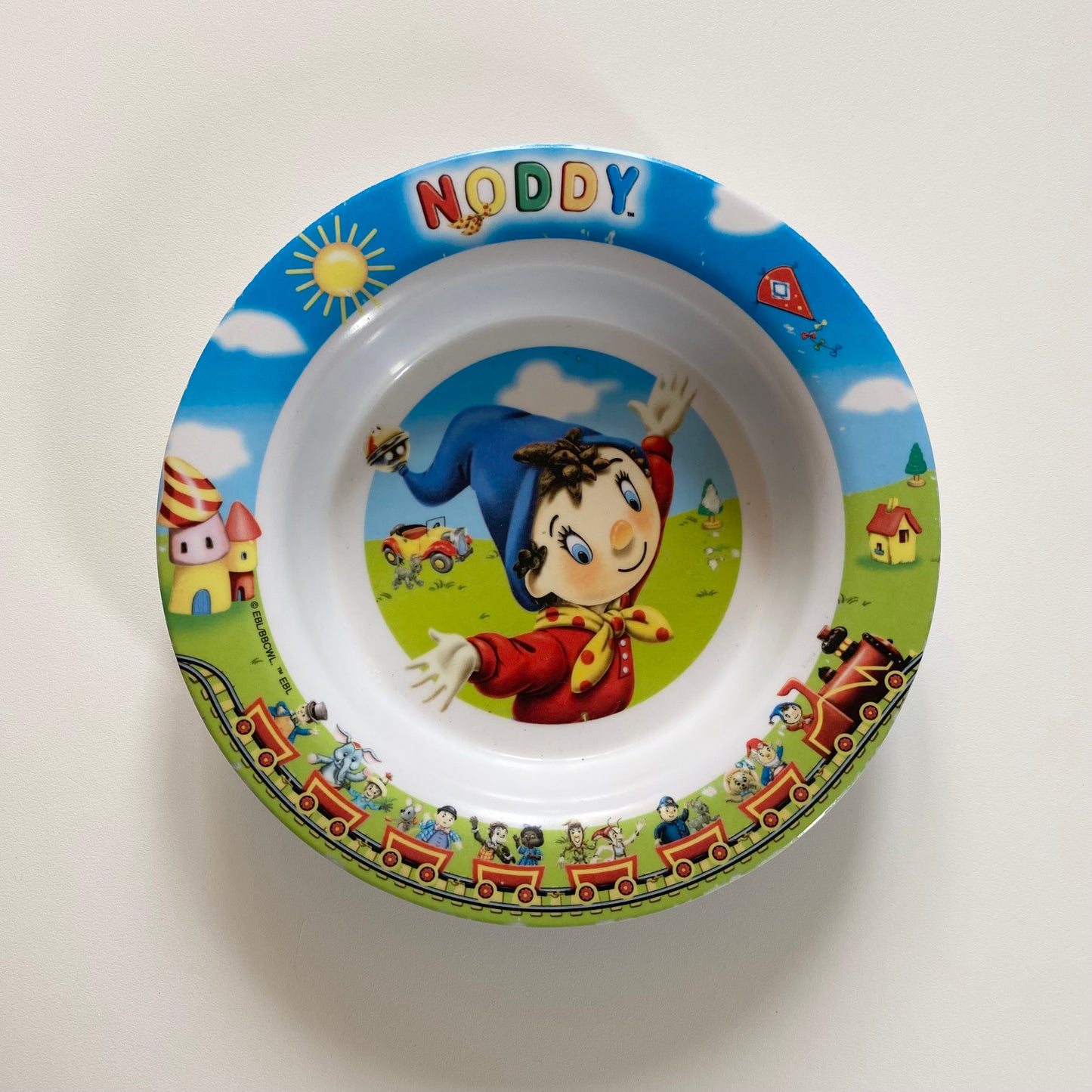 Vintage noddy plastic bowl.
