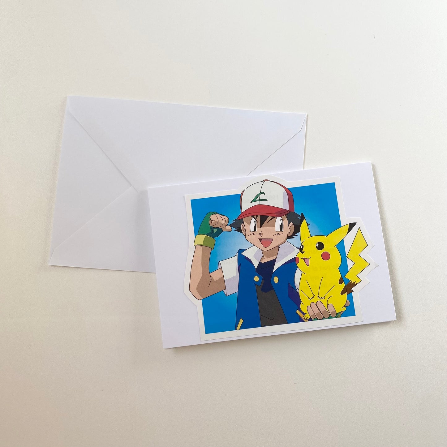 Recycled & homemade vintage card - Pokémon