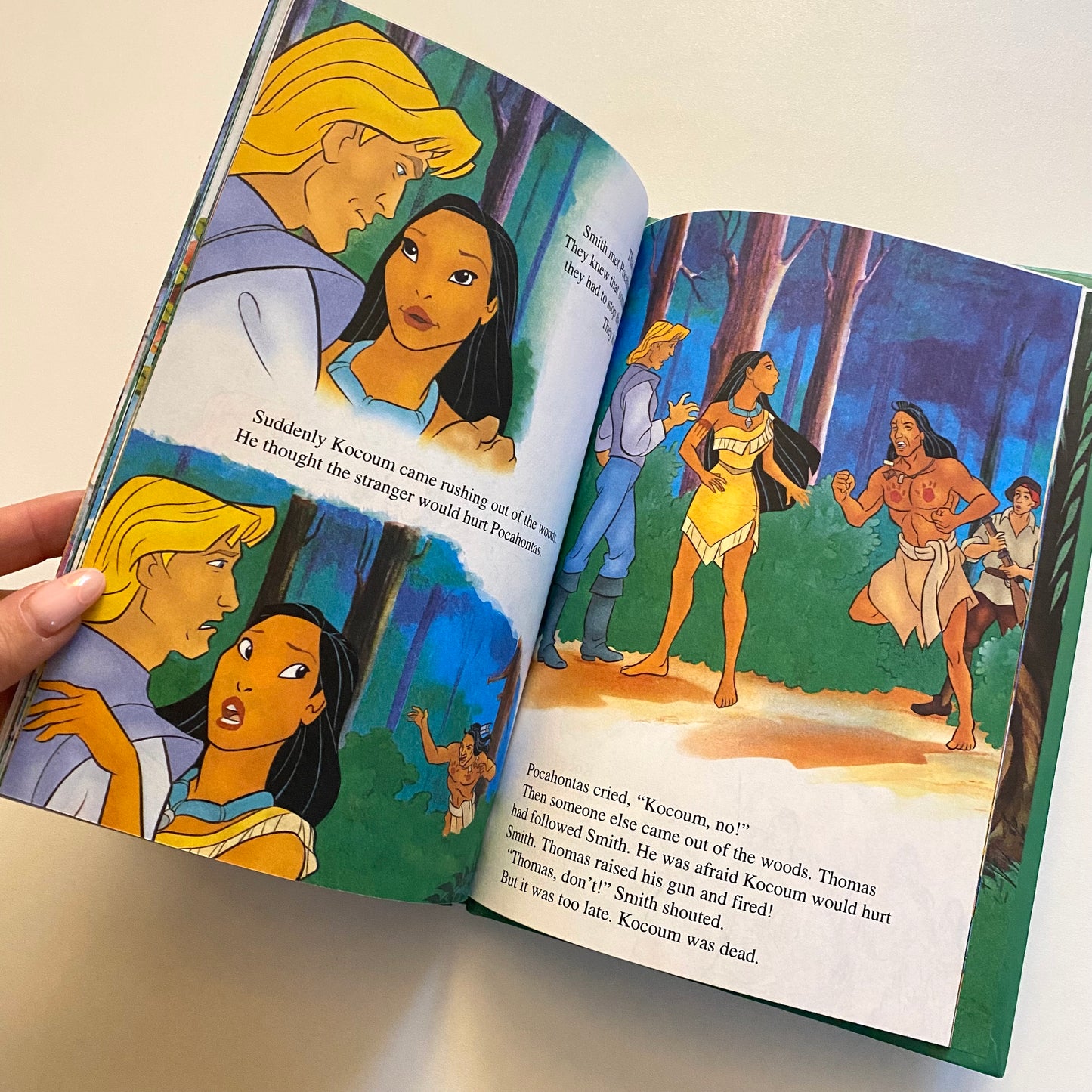 Vintage 1995 Disney Pocahontas book.