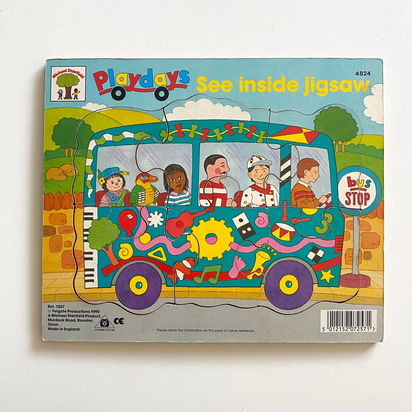 Vintage 1990s rare Playdays wooden puzzle.