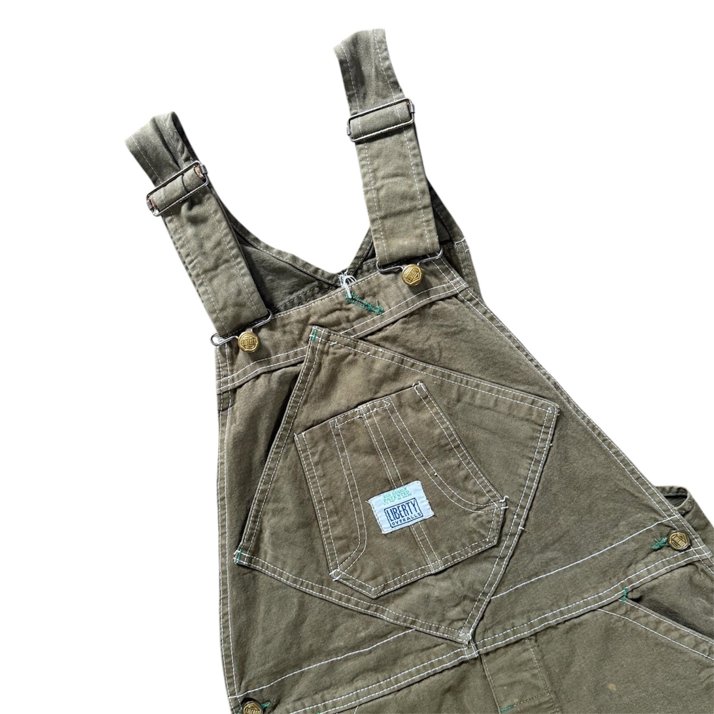 Vintage Liberty overall dungarees in khaki.
Has some light marks. So cool on!
Size M approx 10-12