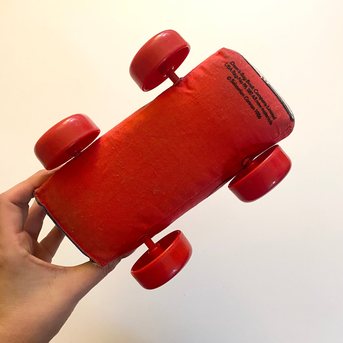 Vintage 1986 soft toy car