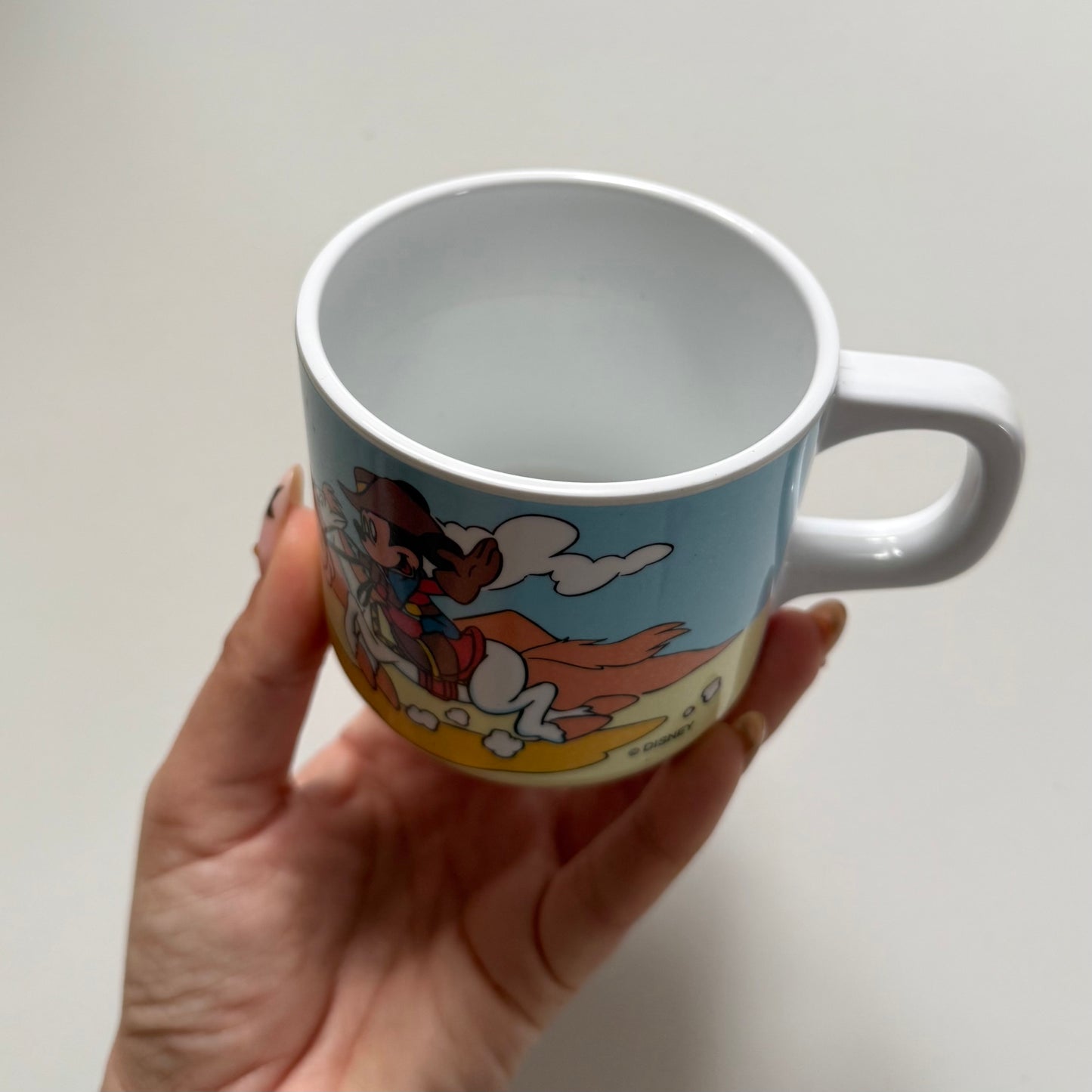 Vintage Mickey Mouse plastic mug/ cup