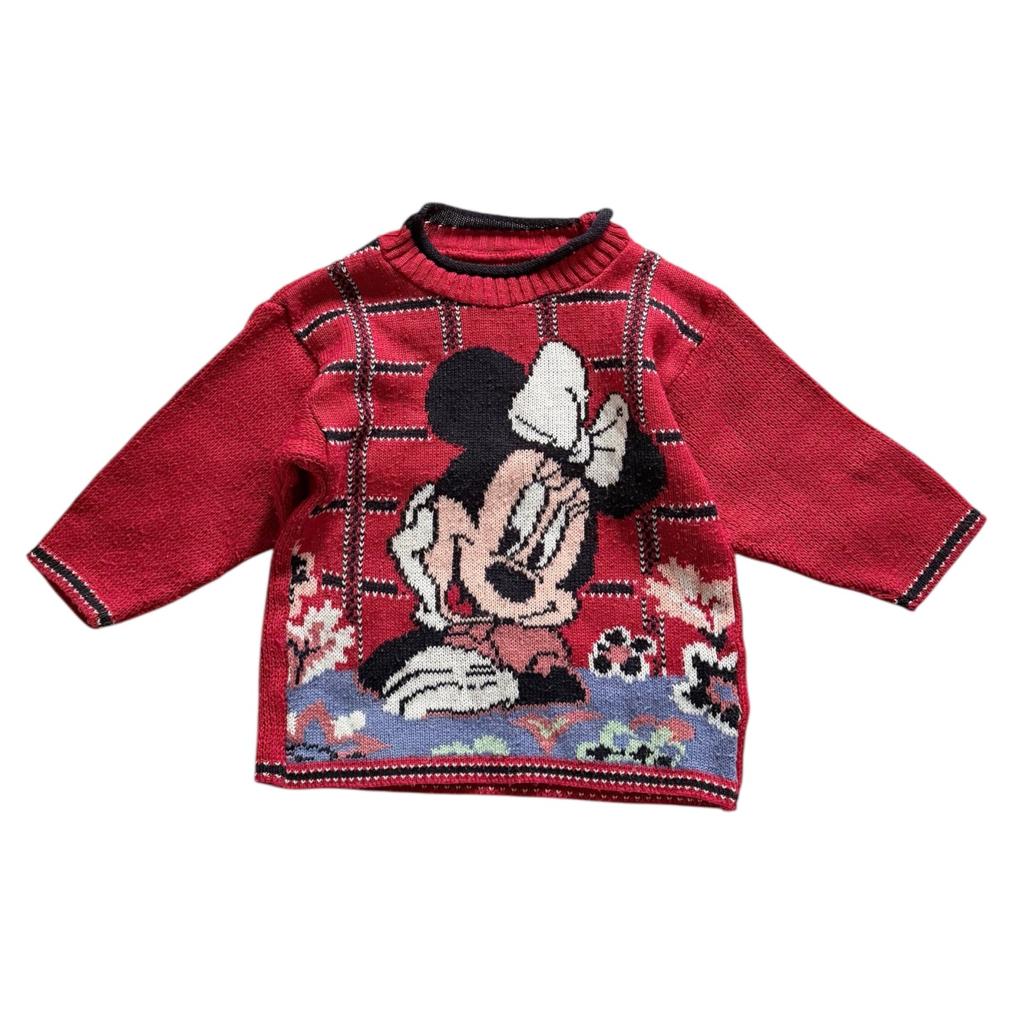 Vintage mothercare Mickey Mouse knitted jumper. Size 18 months - 2 years