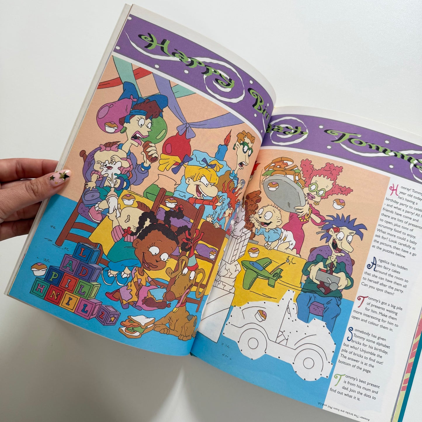 Vintage 1997 a4 rugrats annual. A few small drawings