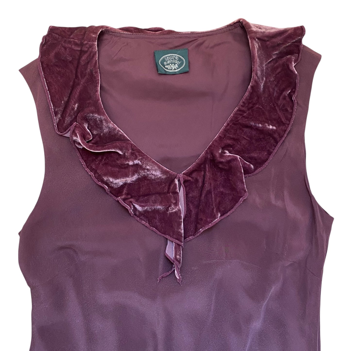 Vintage 90s Laura Ashley purple dress. Size 8-10