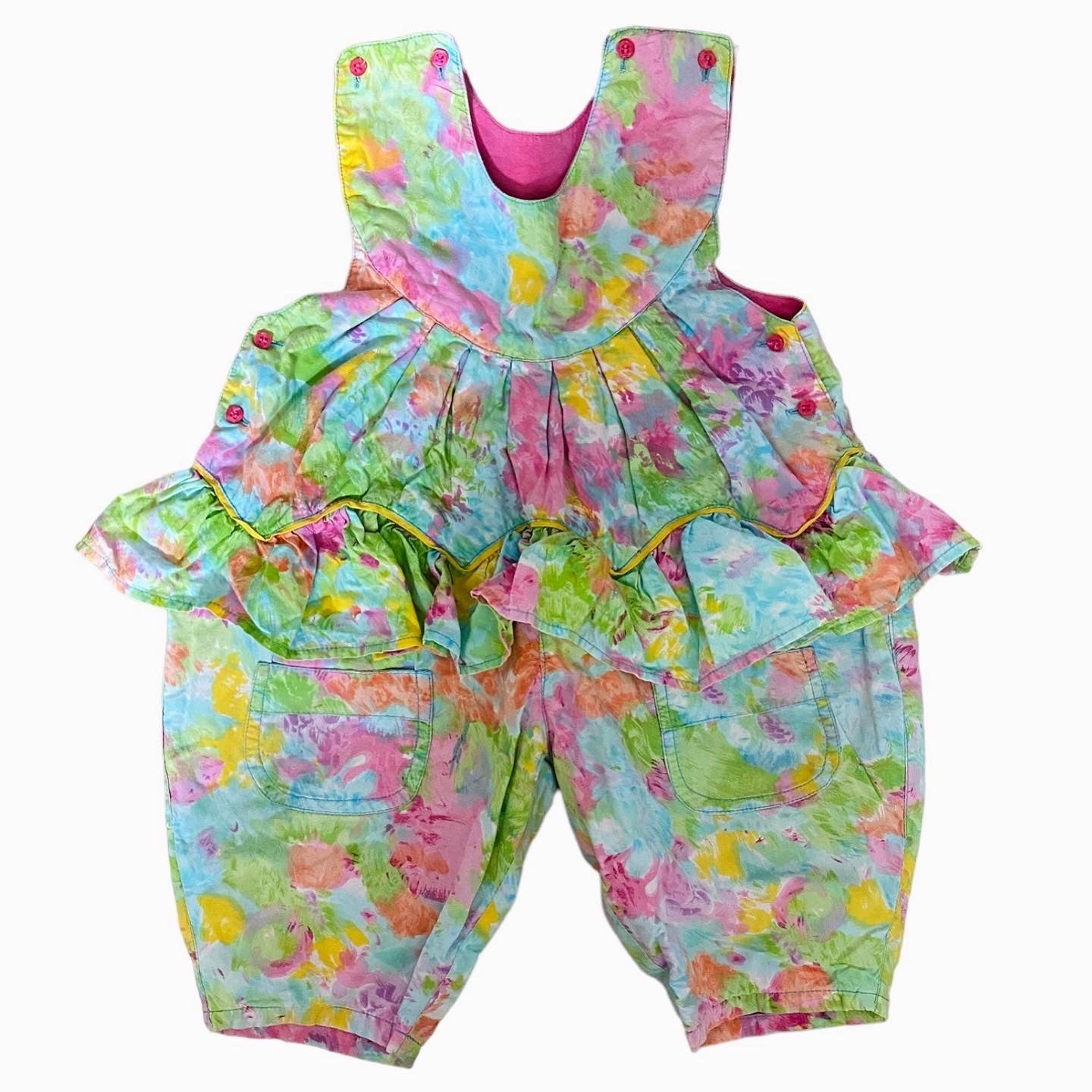 Vintage 80s oilily jumpsuit romper. Size 6 months