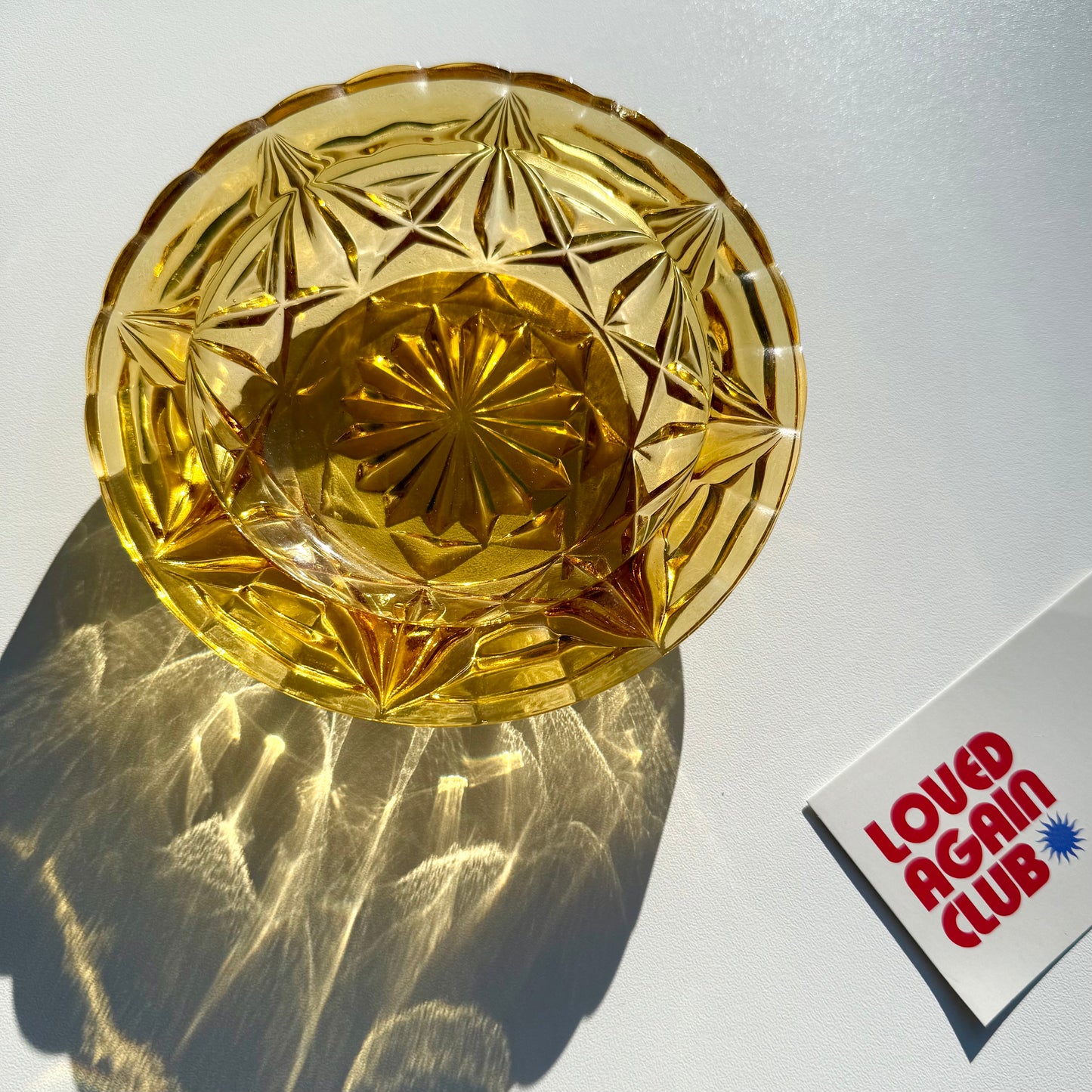 Vintage glass ashtray