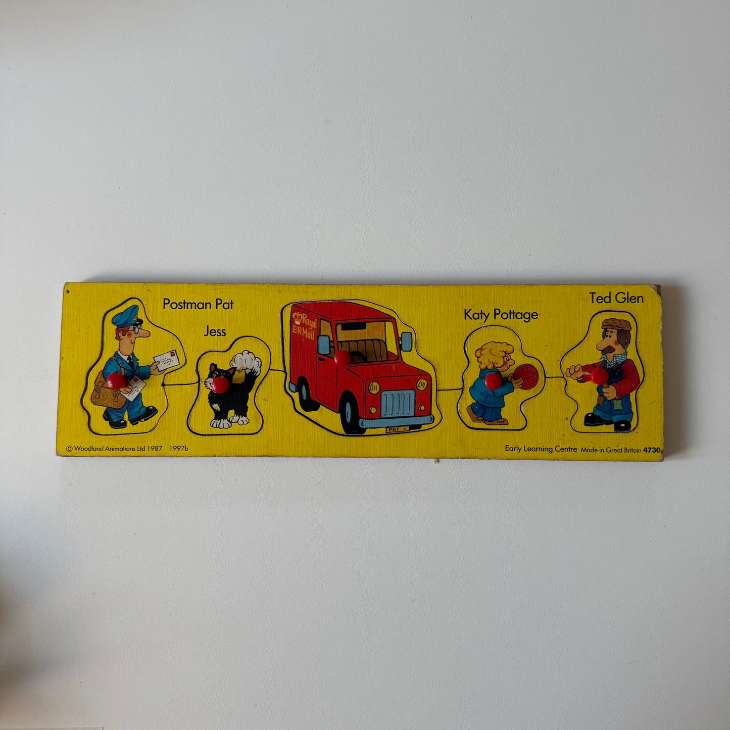 Vintage 1987 postman pat wooden puzzle