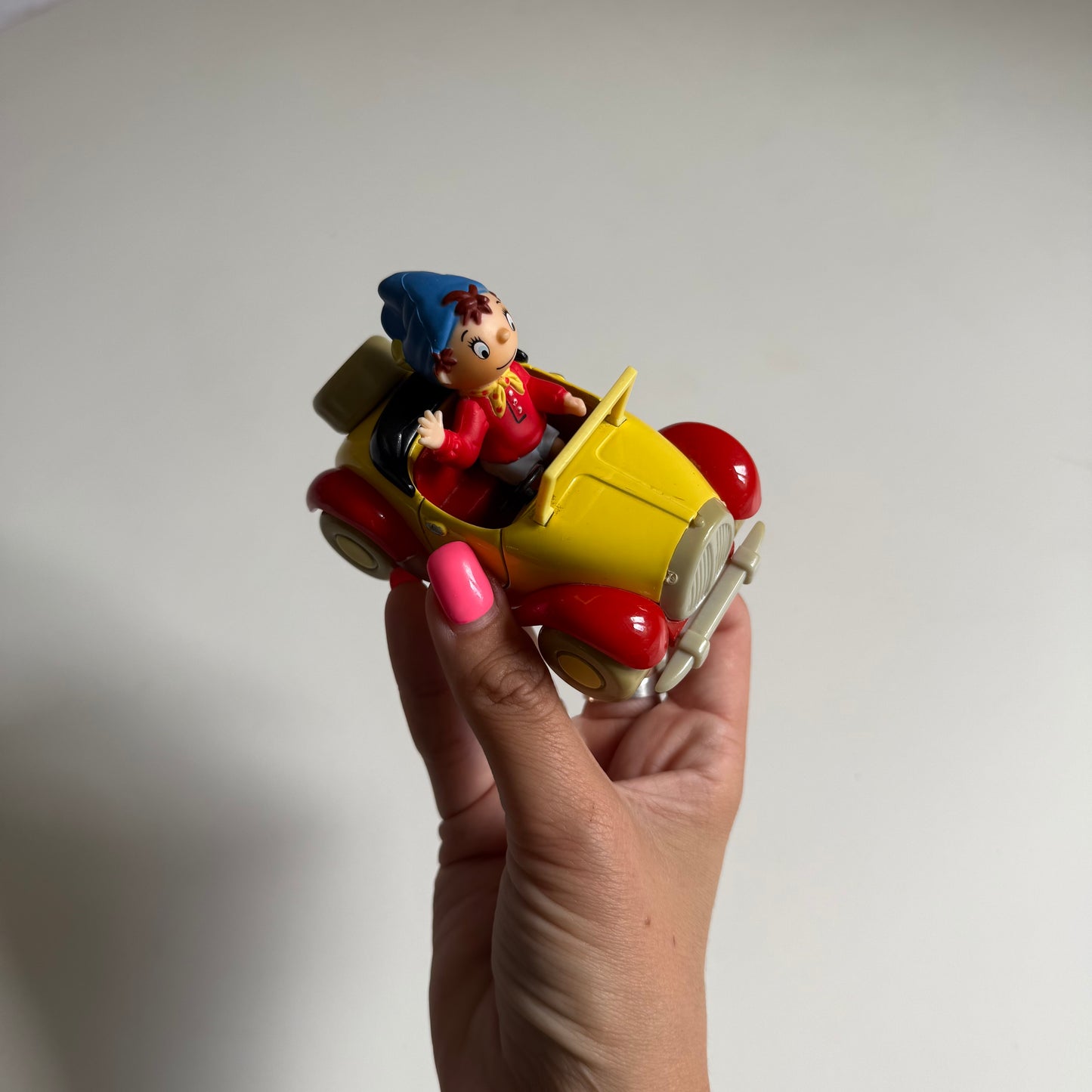 Vintage noddy figurine & car