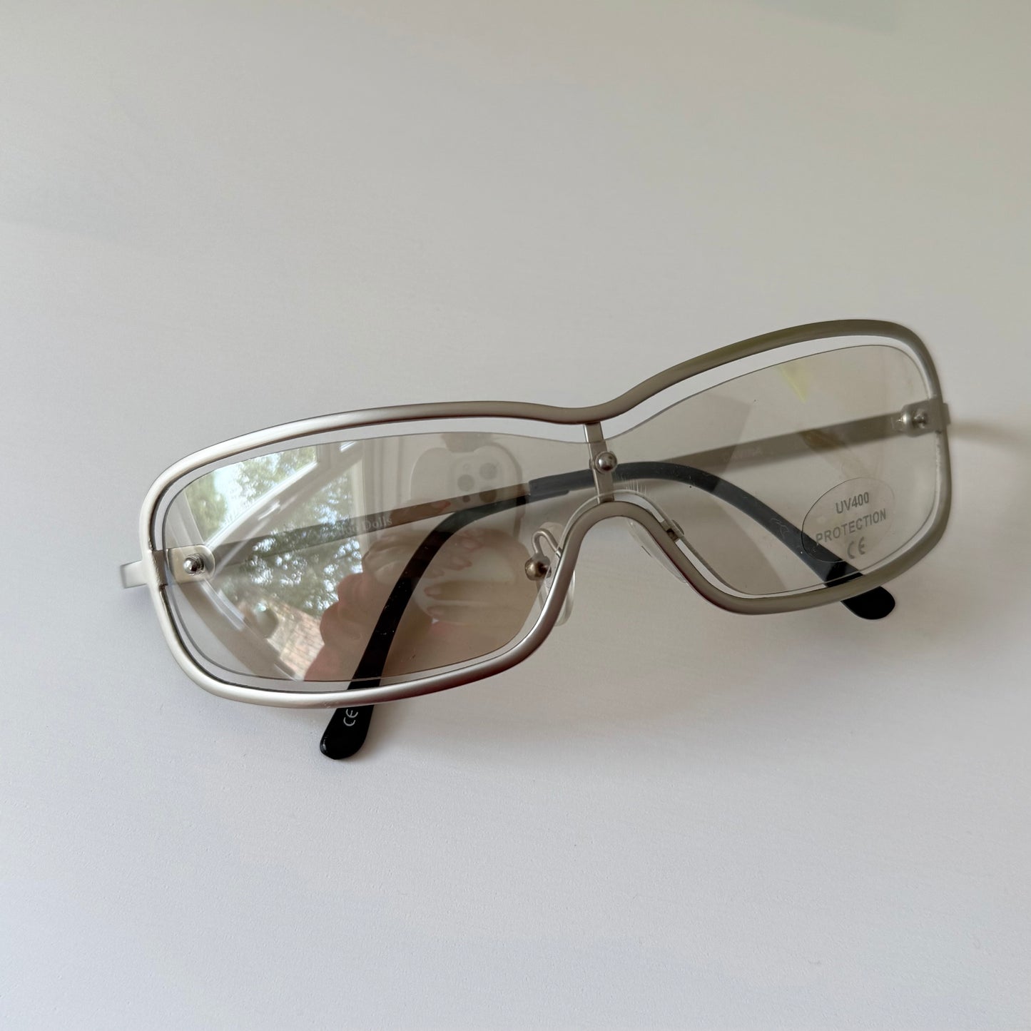 Vintage Y2K silver sunglasses