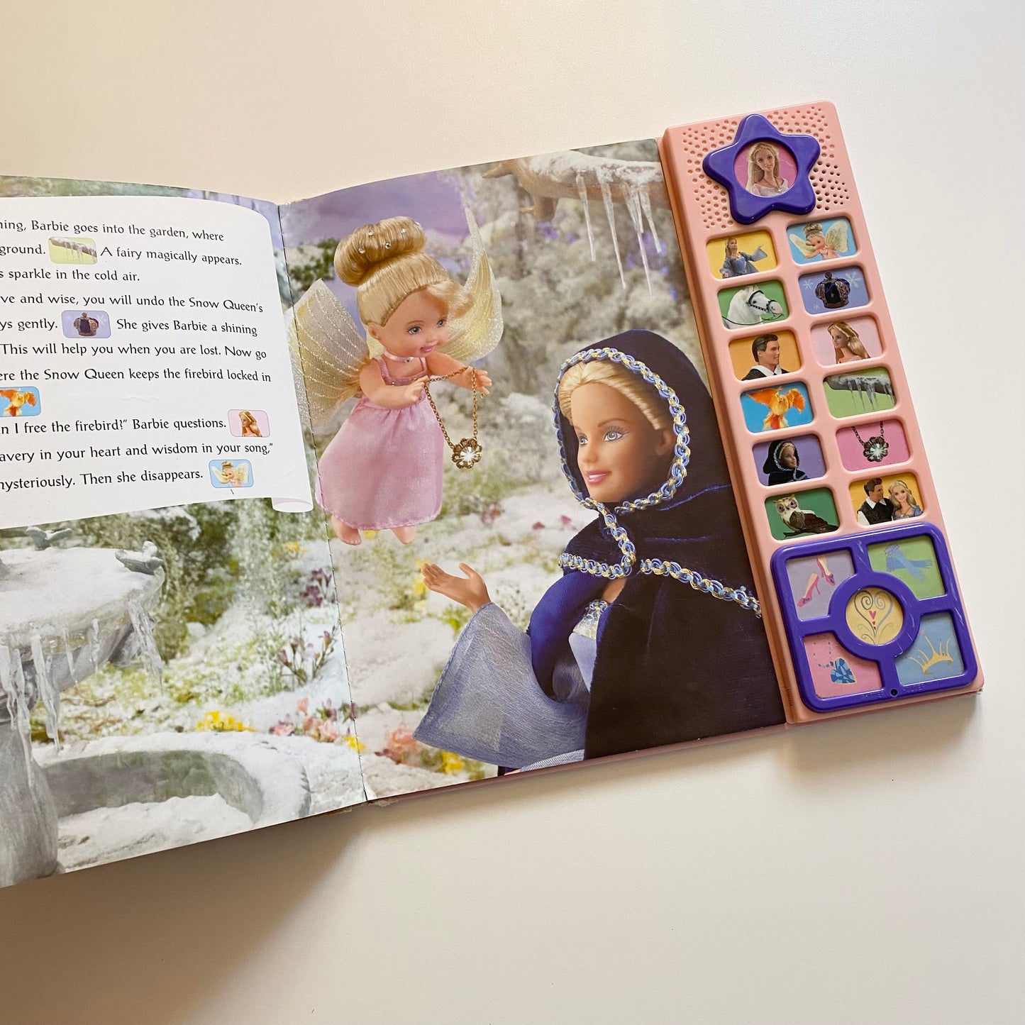 Vintage 2003 interactive sound barbie book.