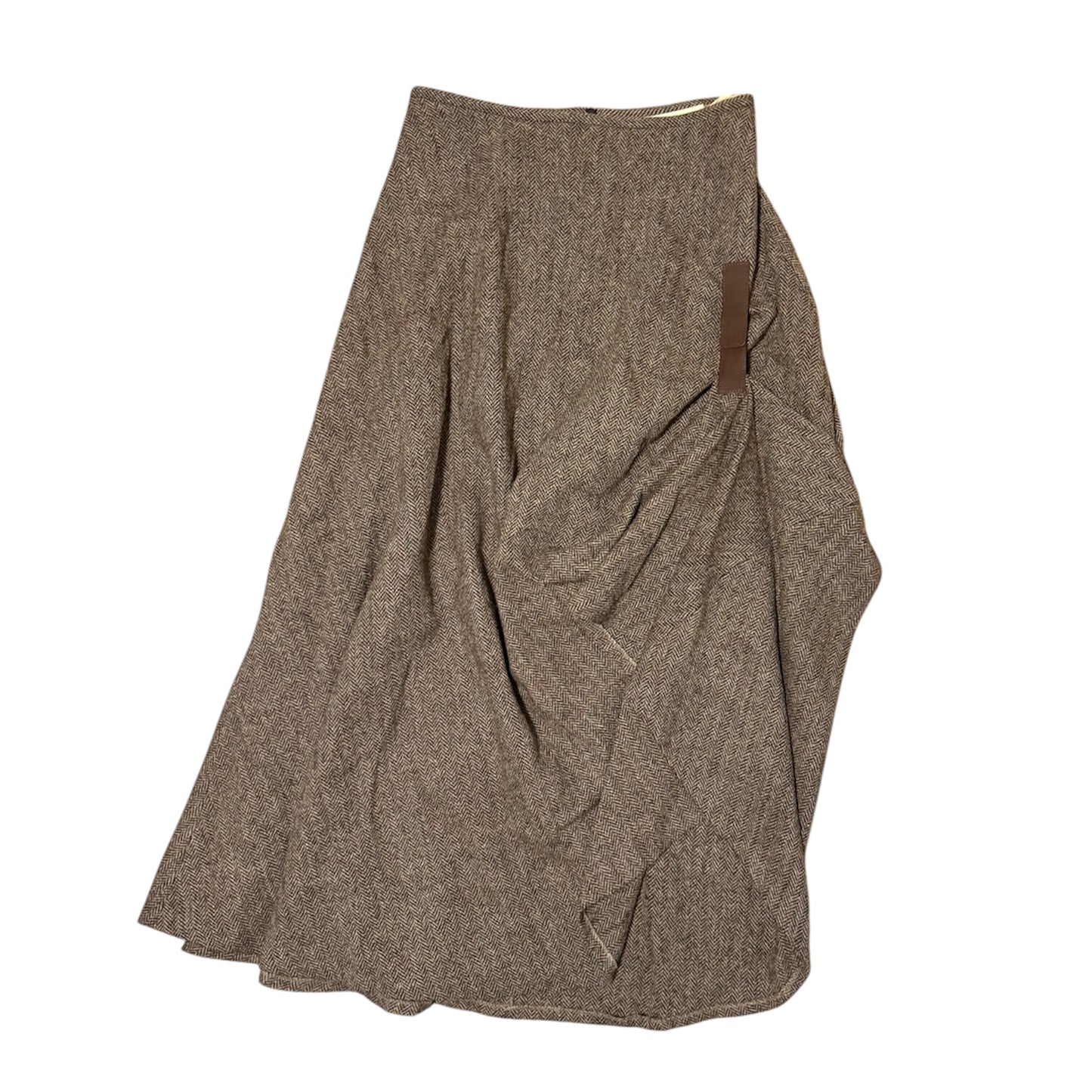 Vintage ‘ronit zilkha London’ Harris tweed asymmetric skirt. Size 14.