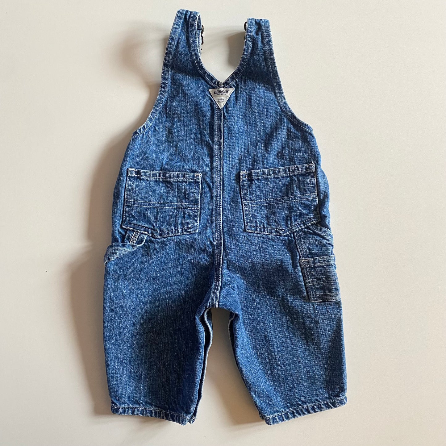 Vintage Oshkosh denim dungarees. Size 6-9 months