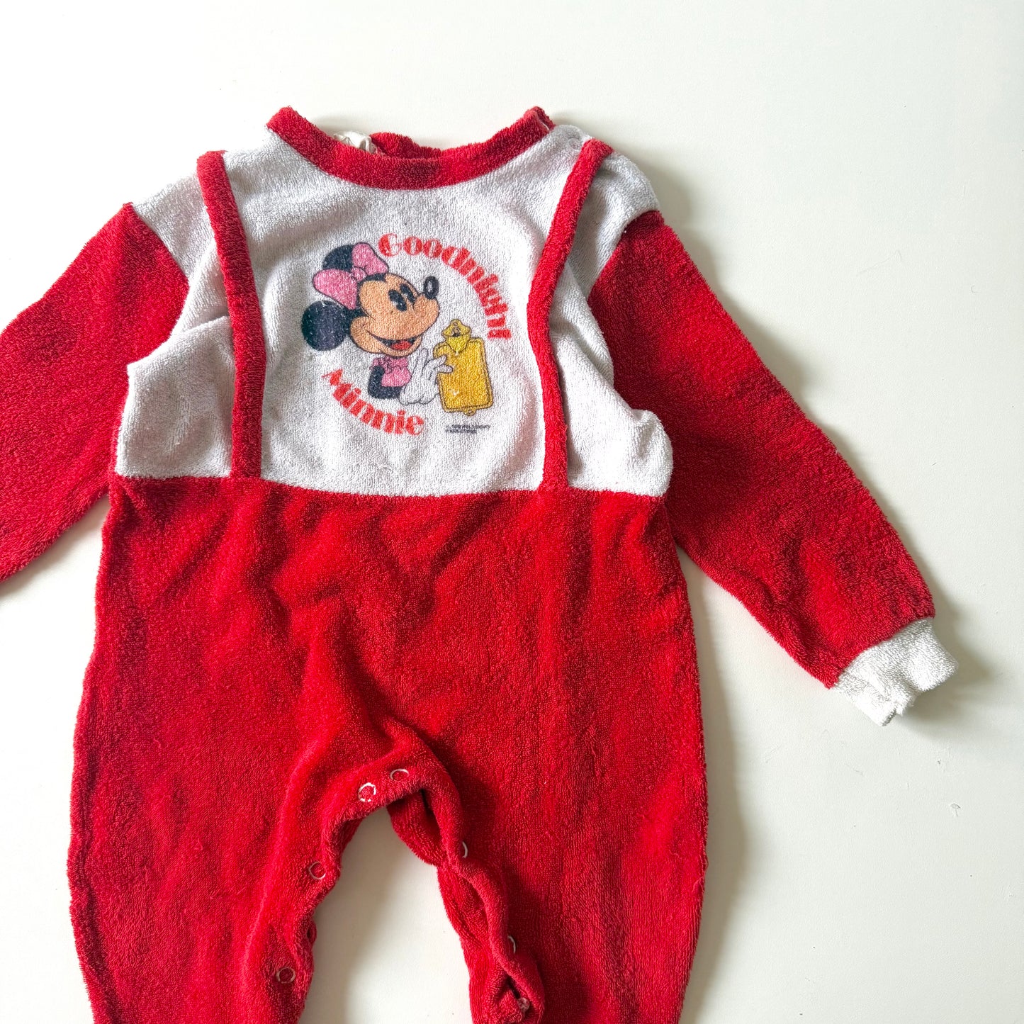 Vintage Terry Minnie Mouse romper. Approx 12 months