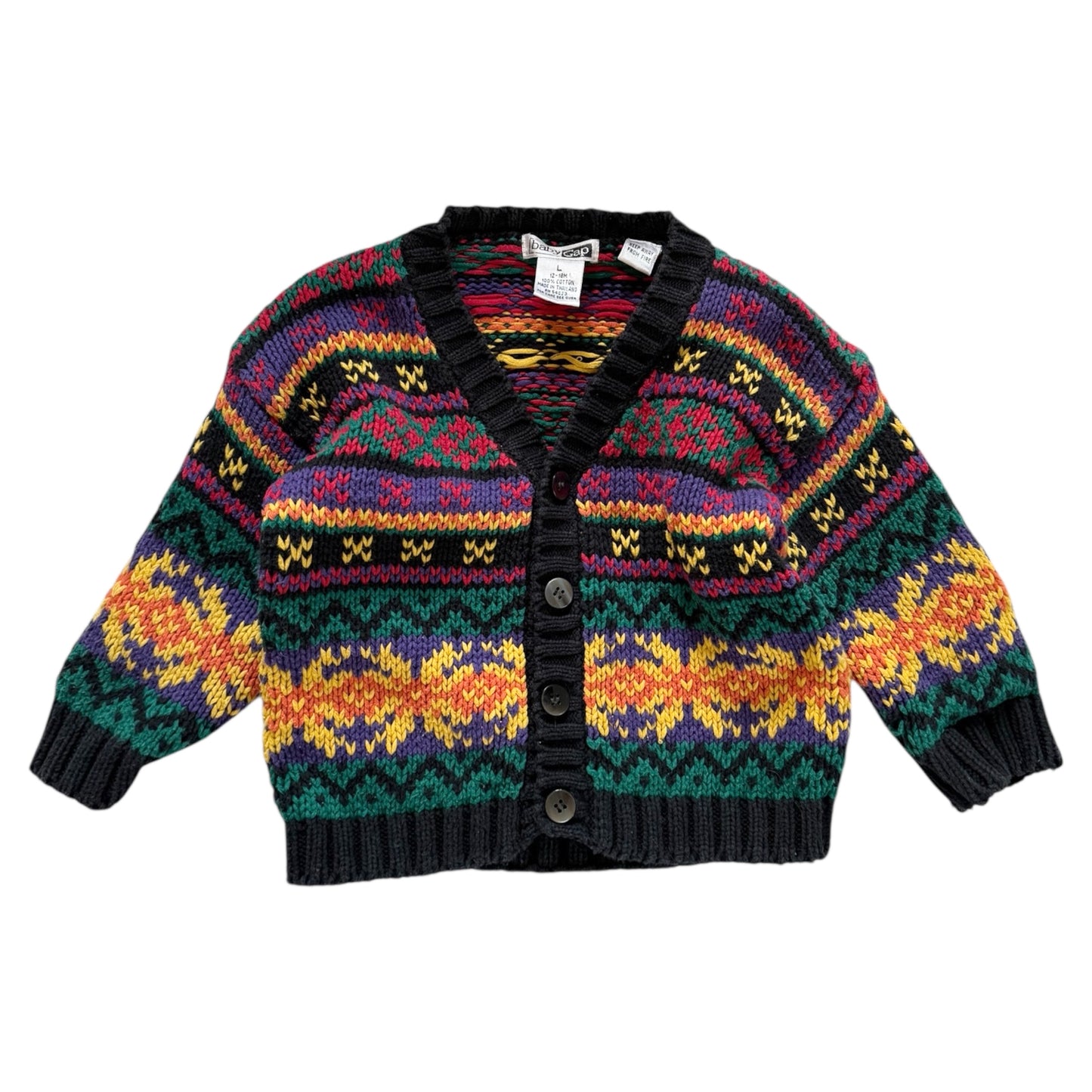 Vintage GAP chunky knitted cardigan. Size 12-18 months