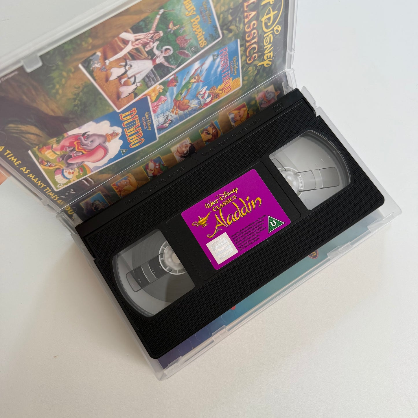 Vintage Aladdin vhs tape